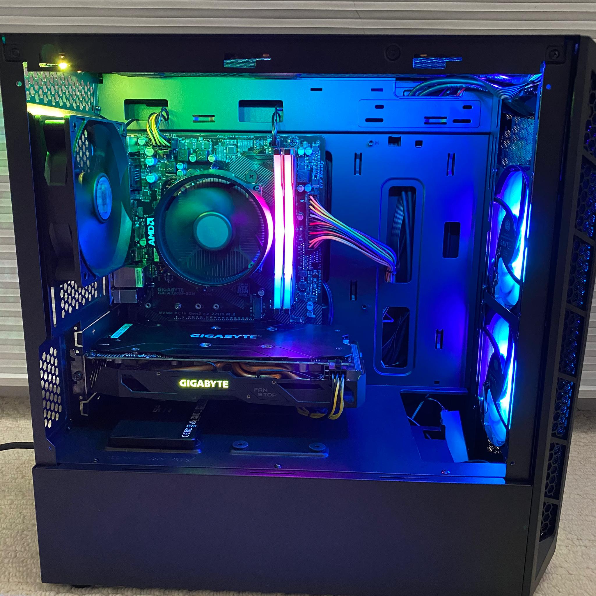 Ryzen 5 3400g gaming pc 16gb ram 256gb ssd