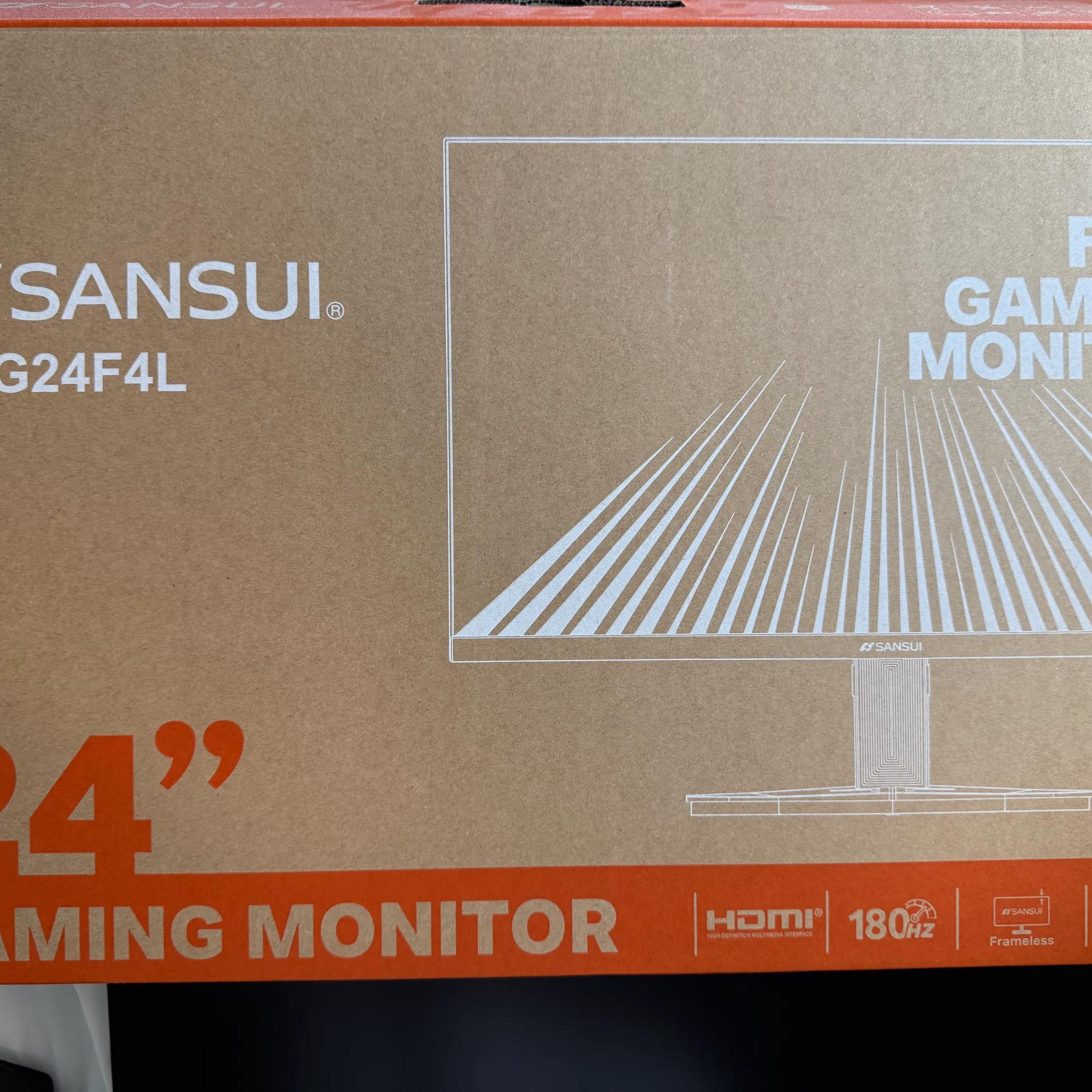 [2 months old] SANSUI 24 Inch Gaming Monitor 180Hz 1Ms FreeSync HDR 110% sRGB FHD 1080P