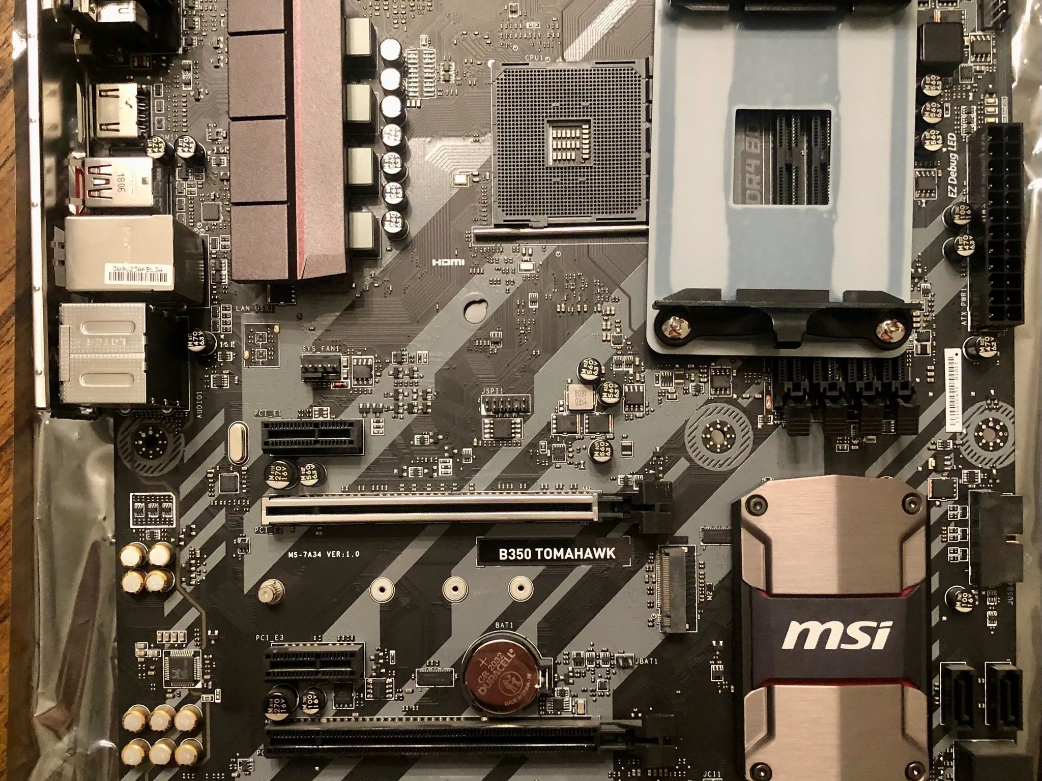 MSI B350 Tomahawk Motherboard (Read Description)