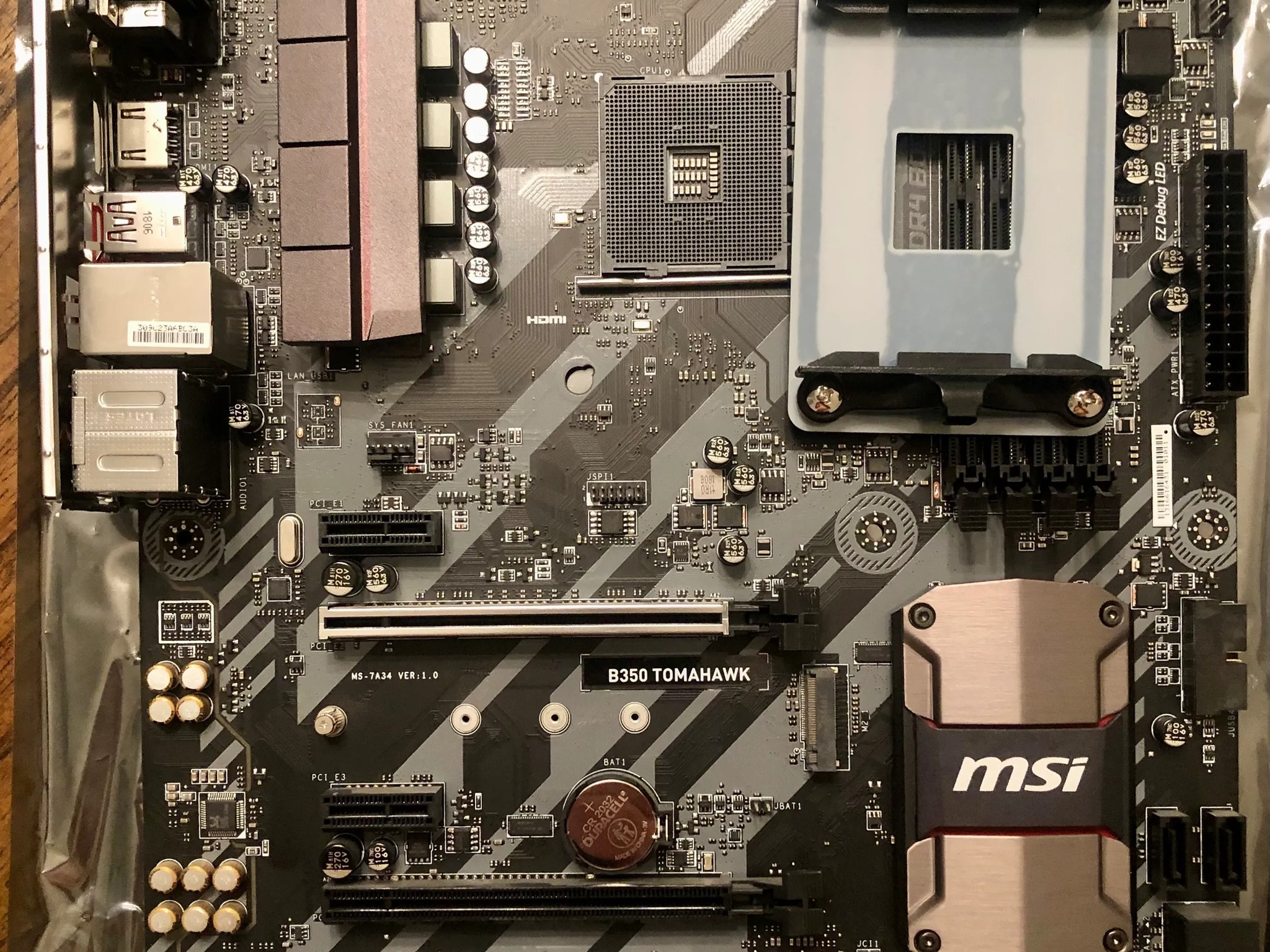 MSI B350 Tomahawk Motherboard (Read Description)