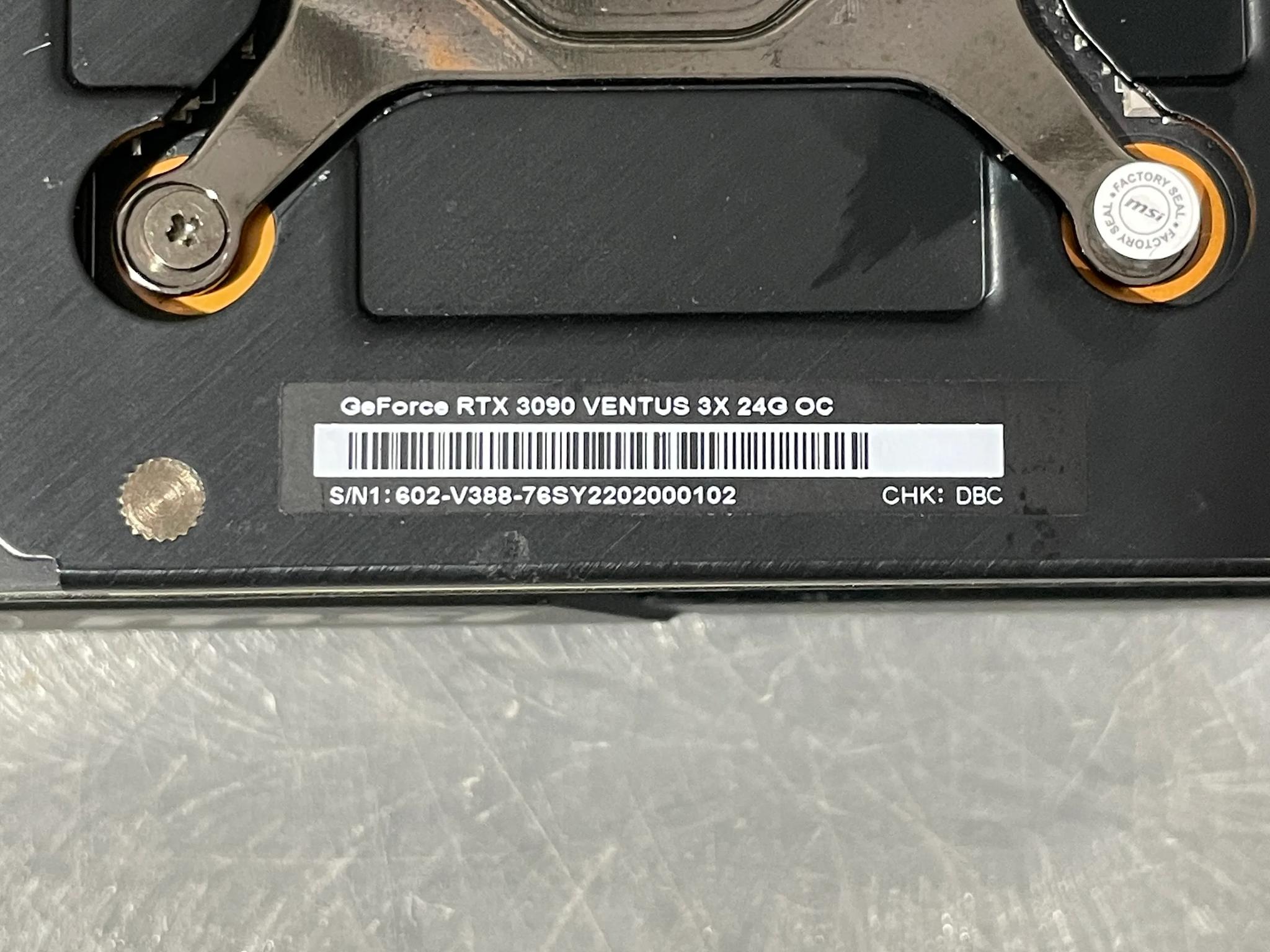 MSI Ventus 3X RTX 3090 24GB