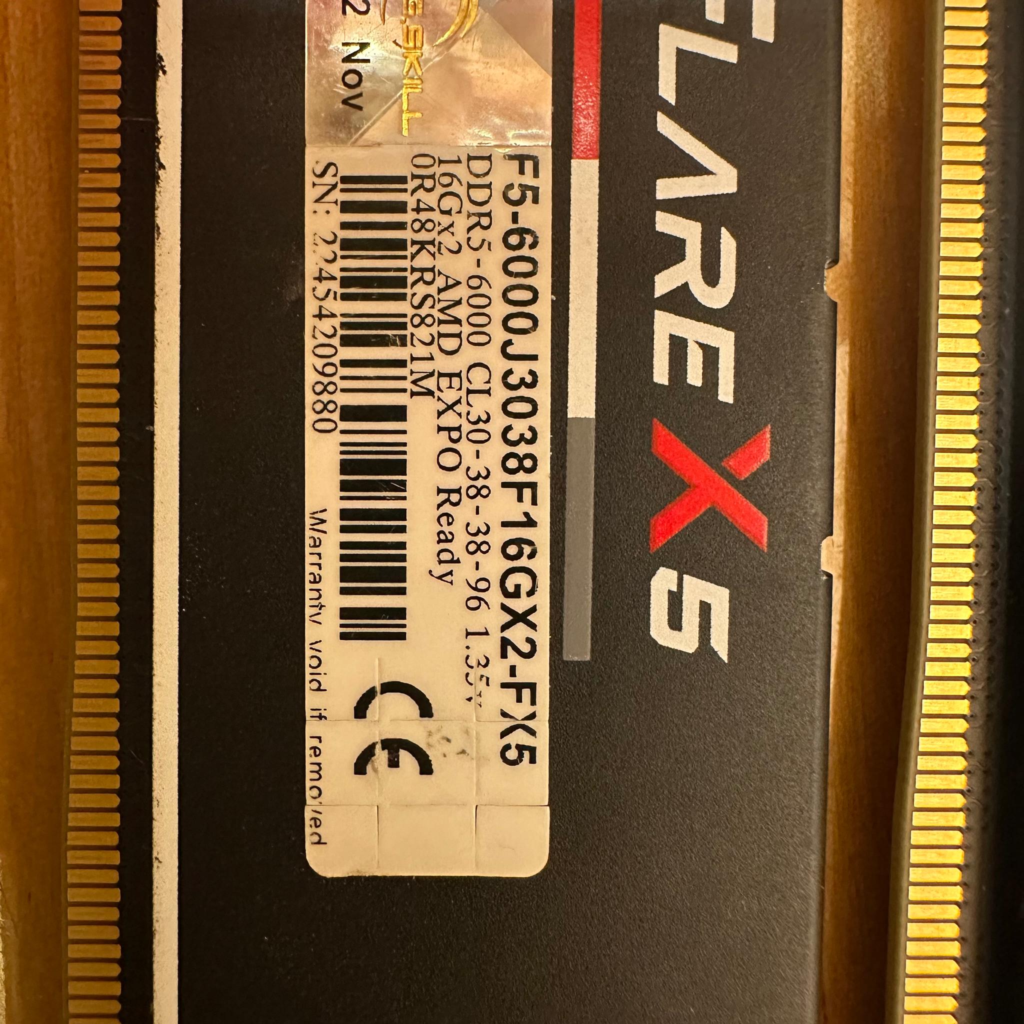 G.skill Flare X5 6000mhz CL30 32gb (2x16GB)