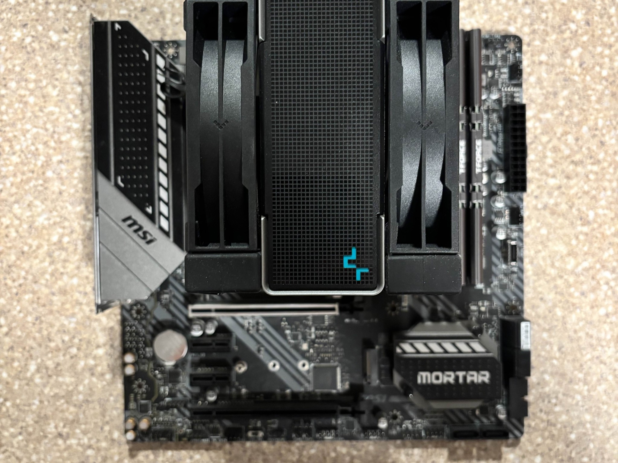 MSI Mag B550M Mortar Micro-ATX Board, Ryzen 7 5700X 8 Core 16 Thread CPU, 48GB TeamGroup 3200Mhz RAM