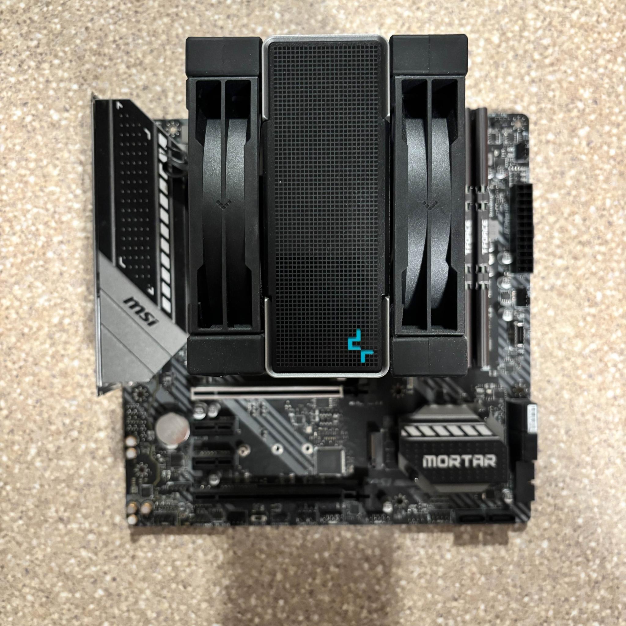 MSI Mag B550M Mortar Micro-ATX Board, Ryzen 7 5700X 8 Core 16 Thread CPU, 48GB TeamGroup 3200Mhz RAM
