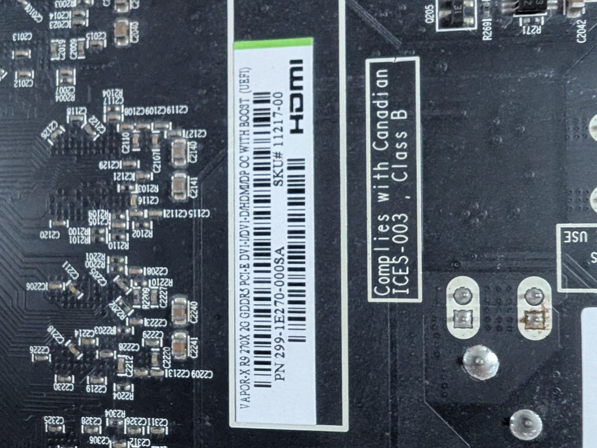 Sapphire AMD R9 270x 2GB VaporX