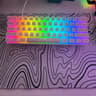 Used Modded Royal Kludge RK61 Wired RGB Mechanical Keyboard - Lubed Cherry MX Red Switches