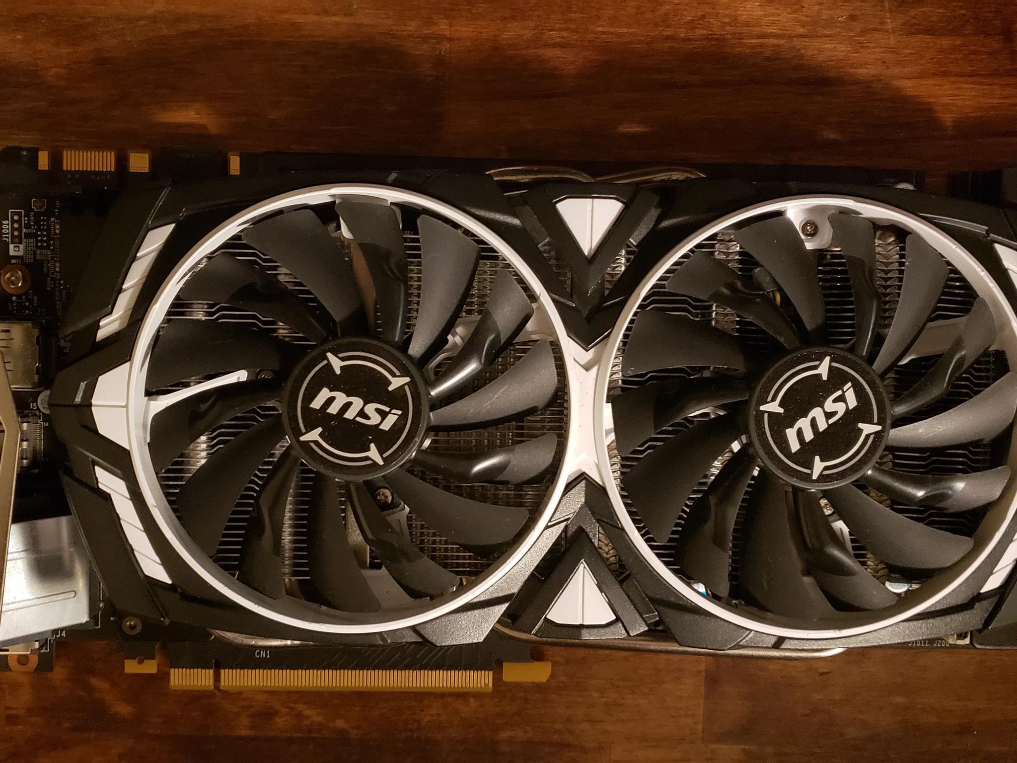 MSi GTX 1070 Armor 8G OC graphics card