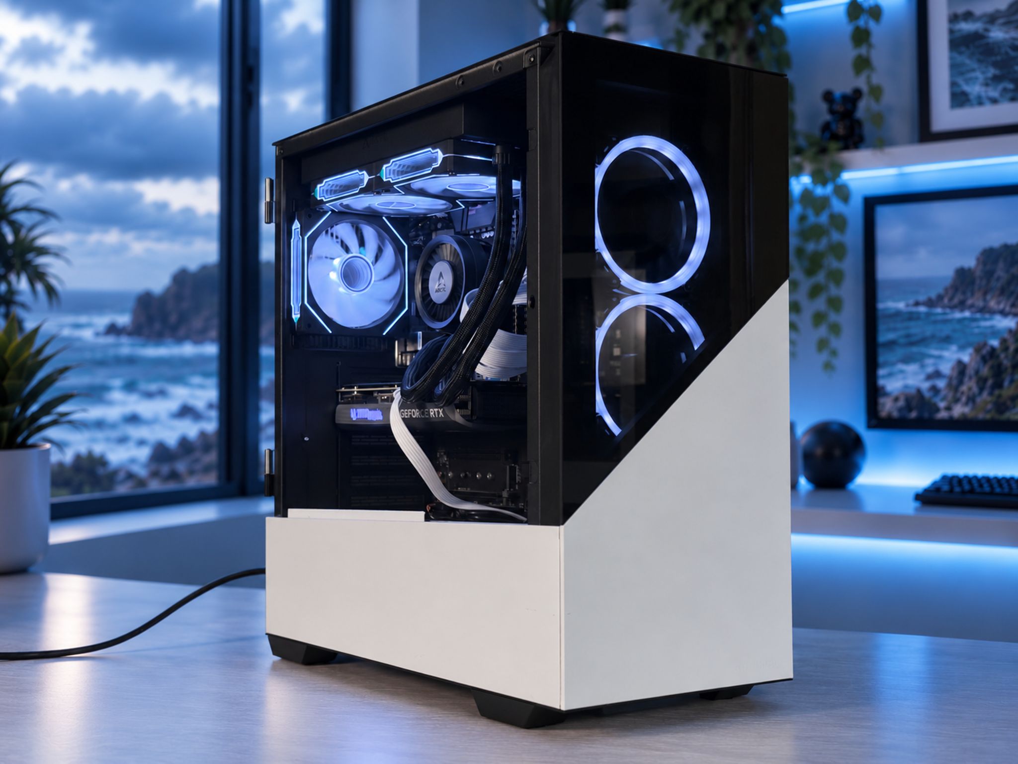 ༄ BREEZE Gaming PC | RTX 4070 | Ryzen 7 5800x | 16GB RAM | 500GB NVME + 1TB HDD | FREE SHIPPING