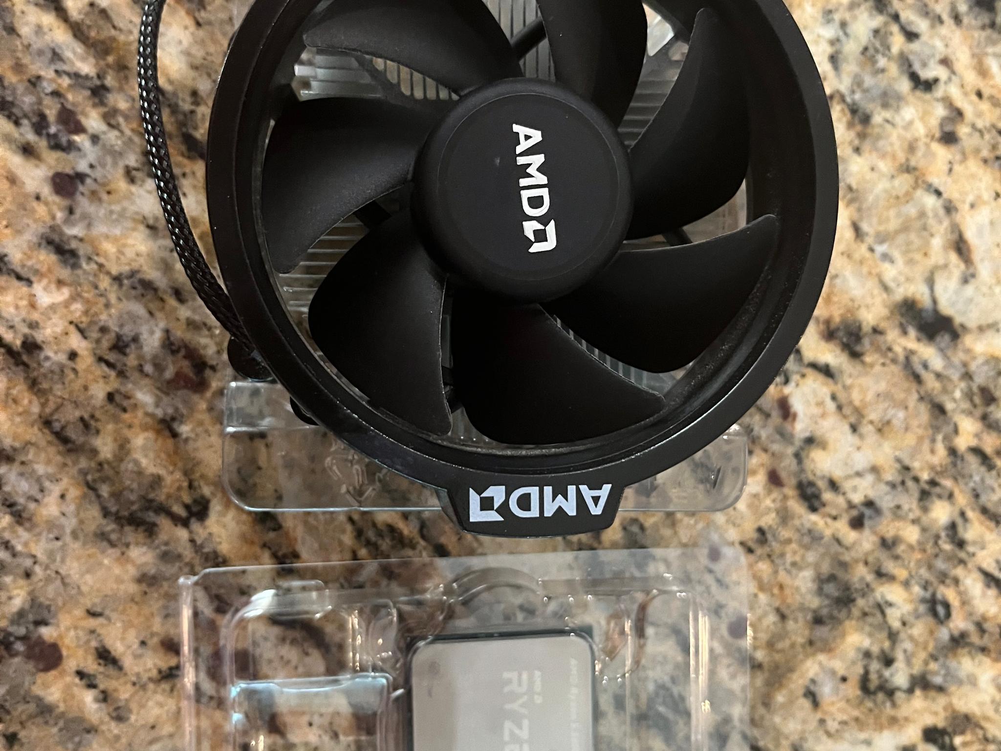 Ryzen 5 5600x with cooler and box