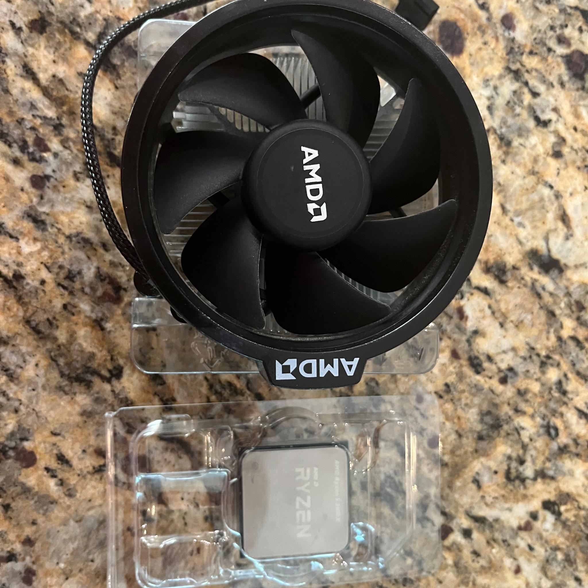 Ryzen 5 5600x with cooler and box