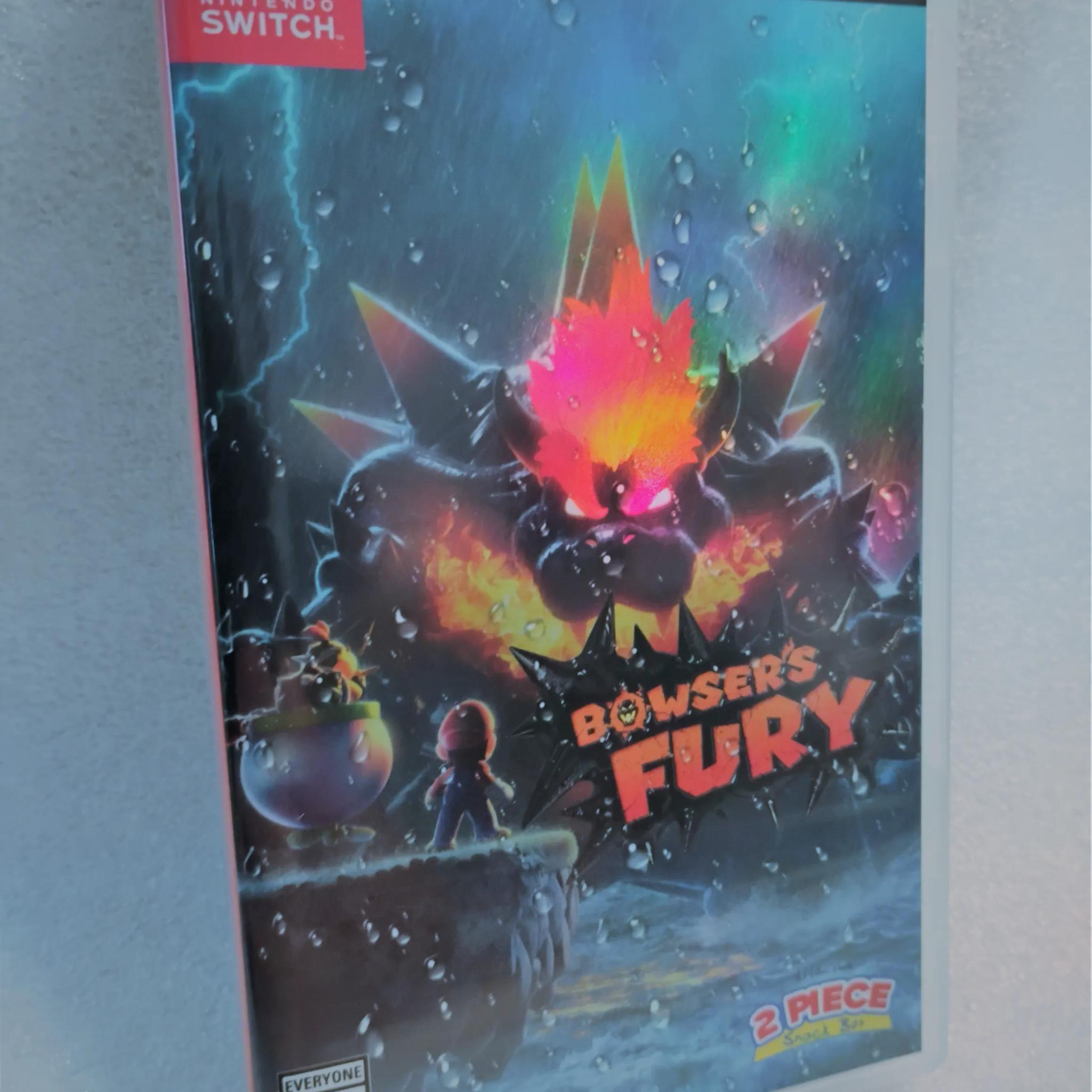Rare Nintendo Fanart * Cover + Instruction Booklet Bowser's Fury Mario 3D World with Switch Games