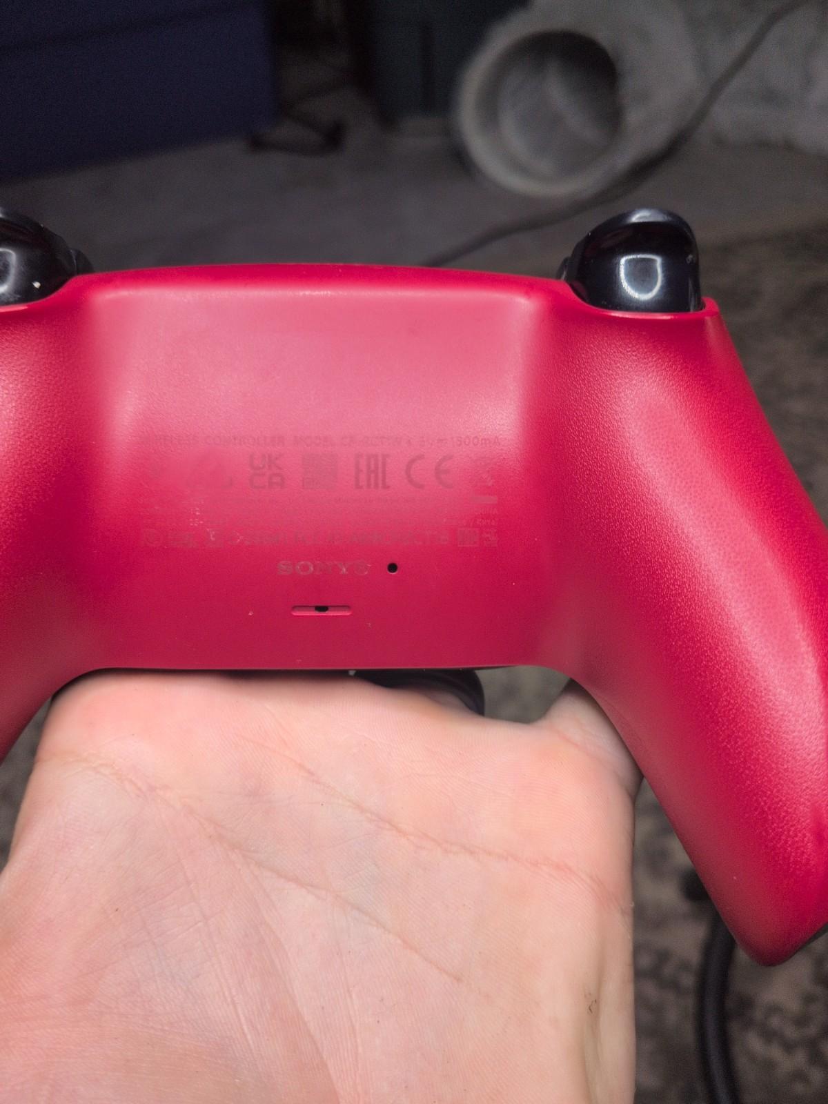 PlayStation 5 DualSense Wireless Controller- Volcanic Red Ksilver TMR JOYSTICKS