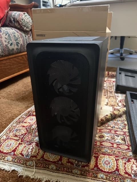 Darkrock ec2 ATX Mid Tower Case Black Tempered Glass