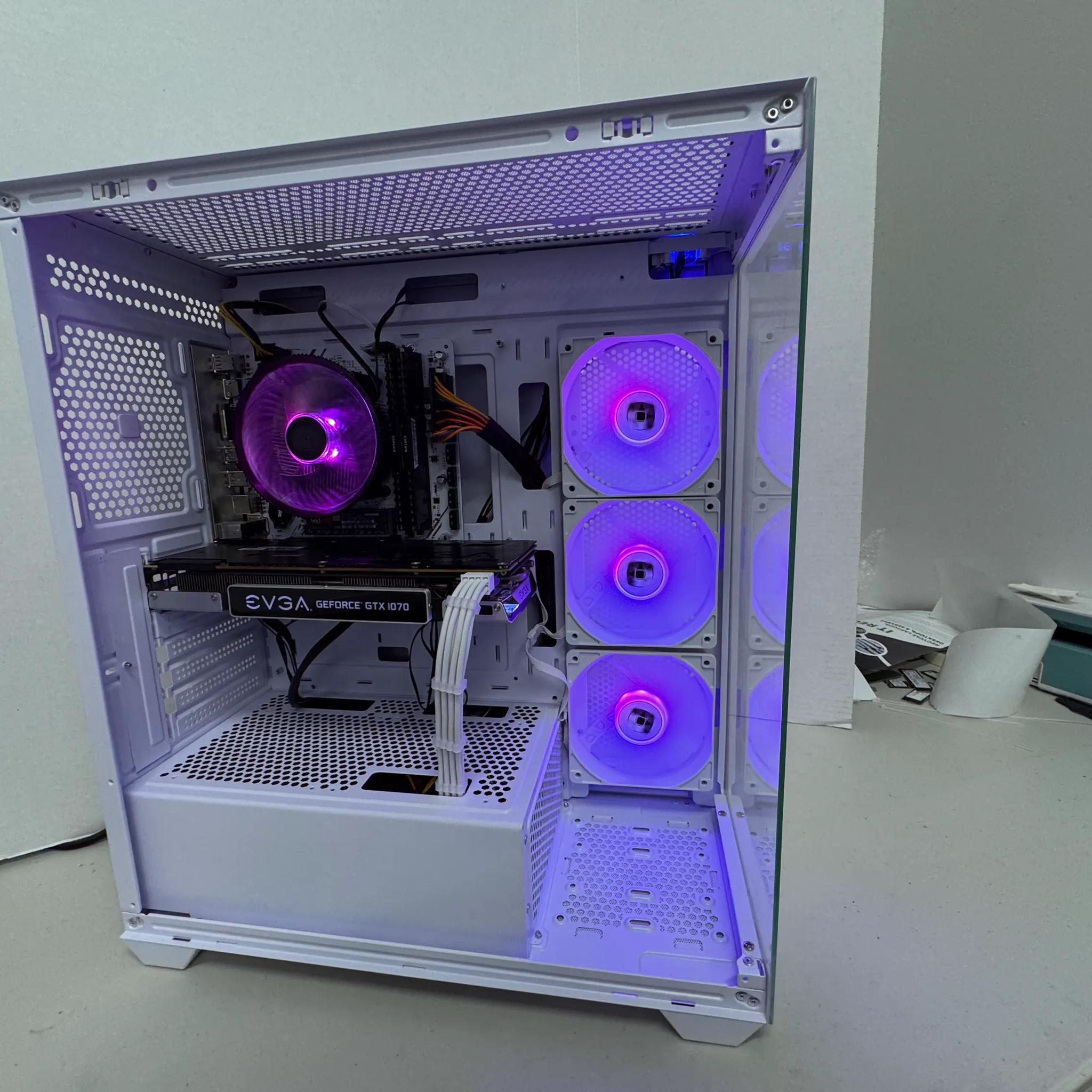 ⚪️ Clean White GTX 1070 8Gb + Ryzen 3 Gaming PC | 16GB RAM | 500GB M.2 SSD | Ready for Gaming 🎮