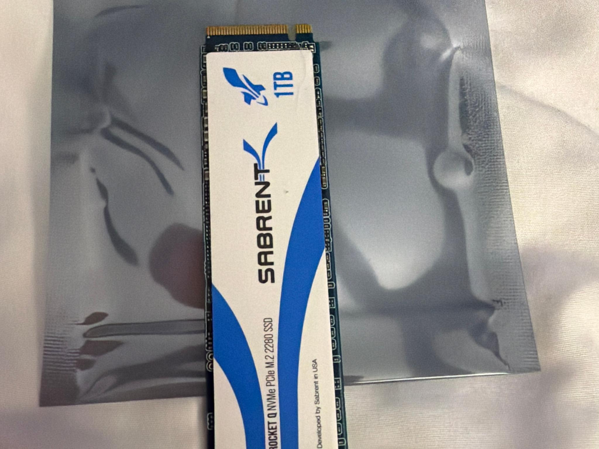 Sabrent Rocket Q 1TB SSD 55% health Crystaldiskinfo