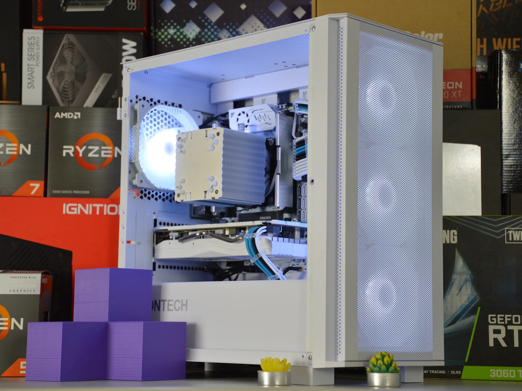 🧊❄️| RX 580 8GB | INTEL XEON E5 2670 V3 | 16GB ECC DDR4 RAM | 1TB NVME SSD | Icy Blizzard |