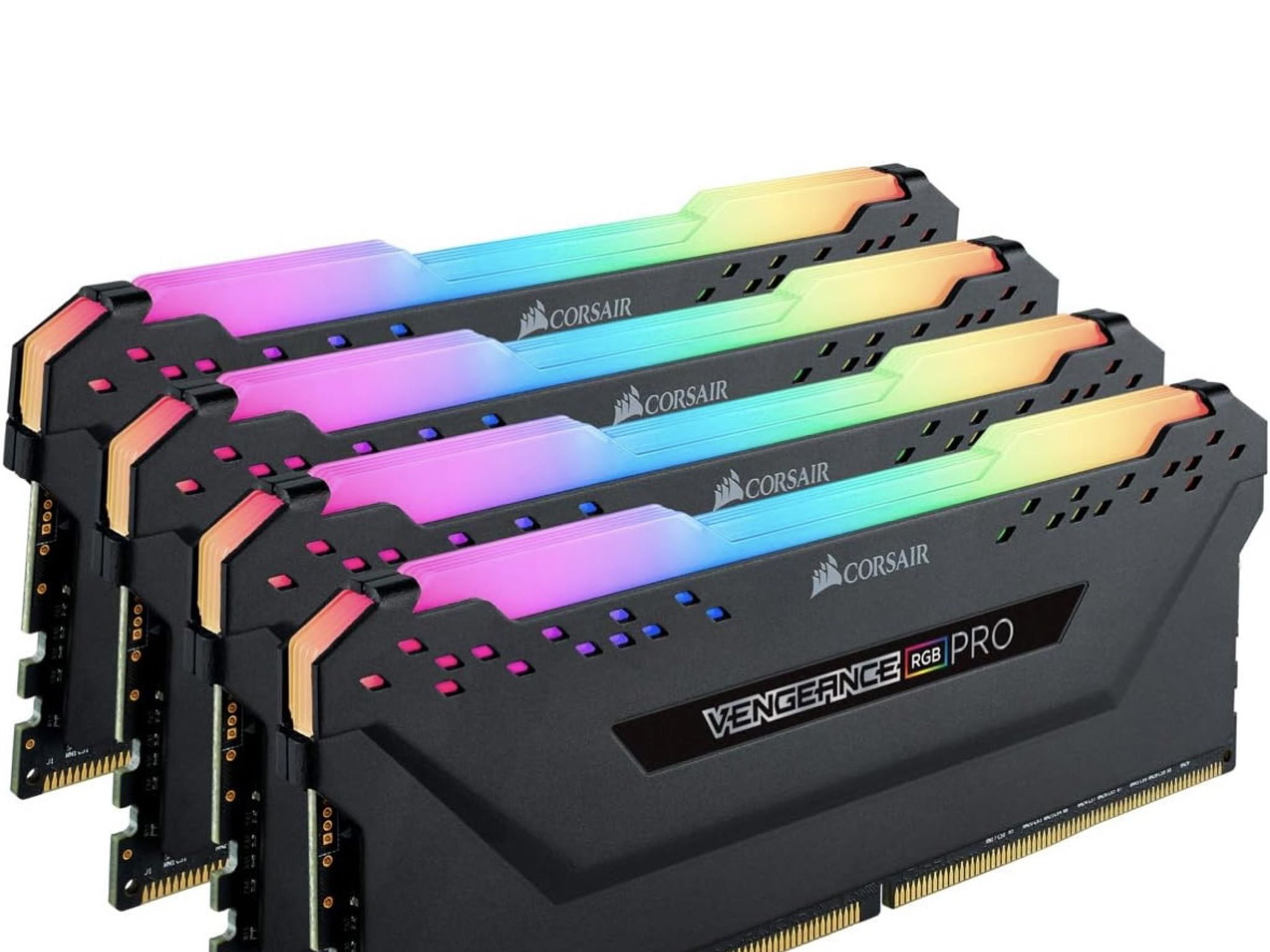 32gb (4x8gb) Corsair Vengeance Pro RGB ddr4 3200mhz (Black) - Used Like New