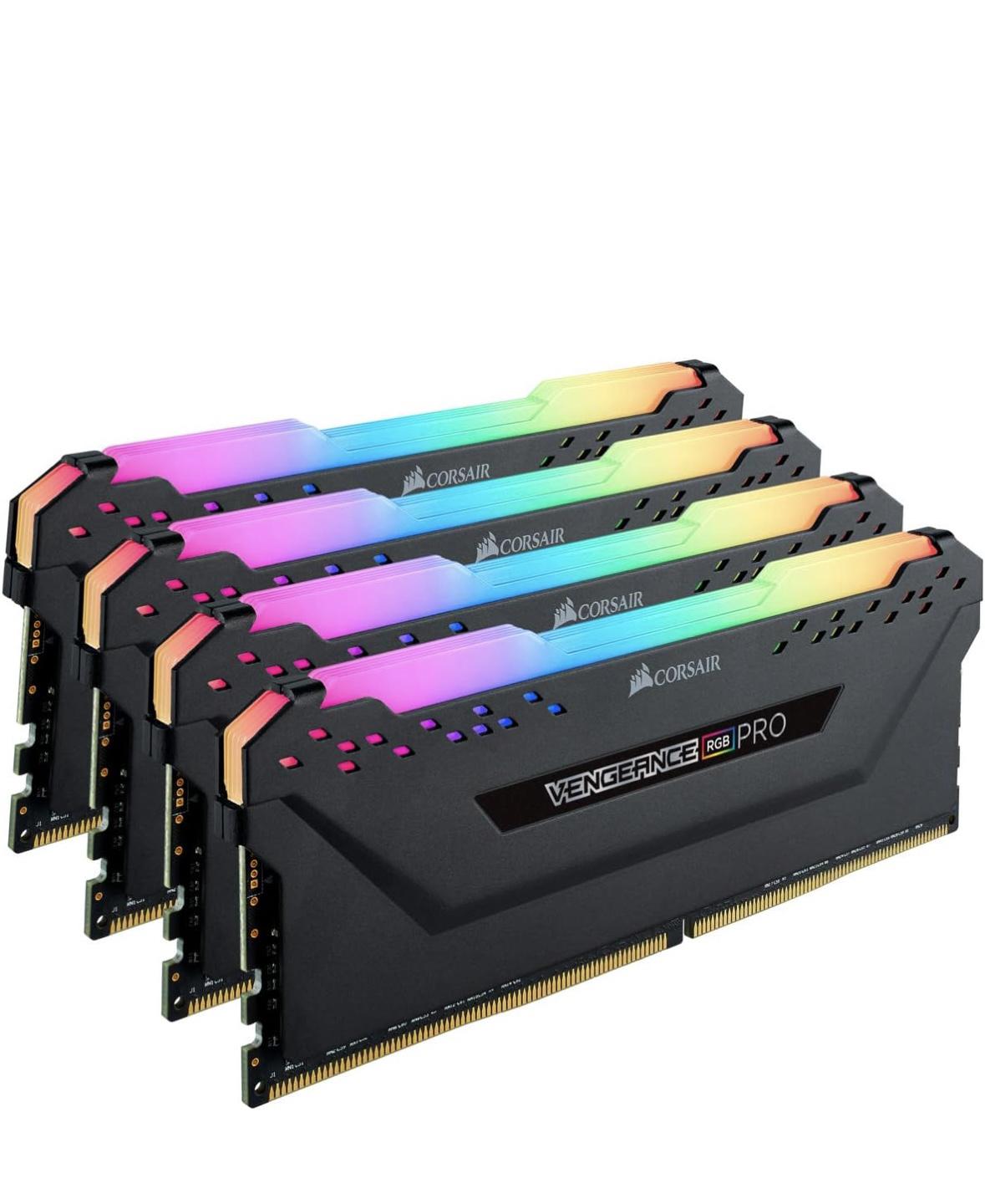 32gb (4x8gb) Corsair Vengeance Pro RGB ddr4 3200mhz (Black) - Used Like New
