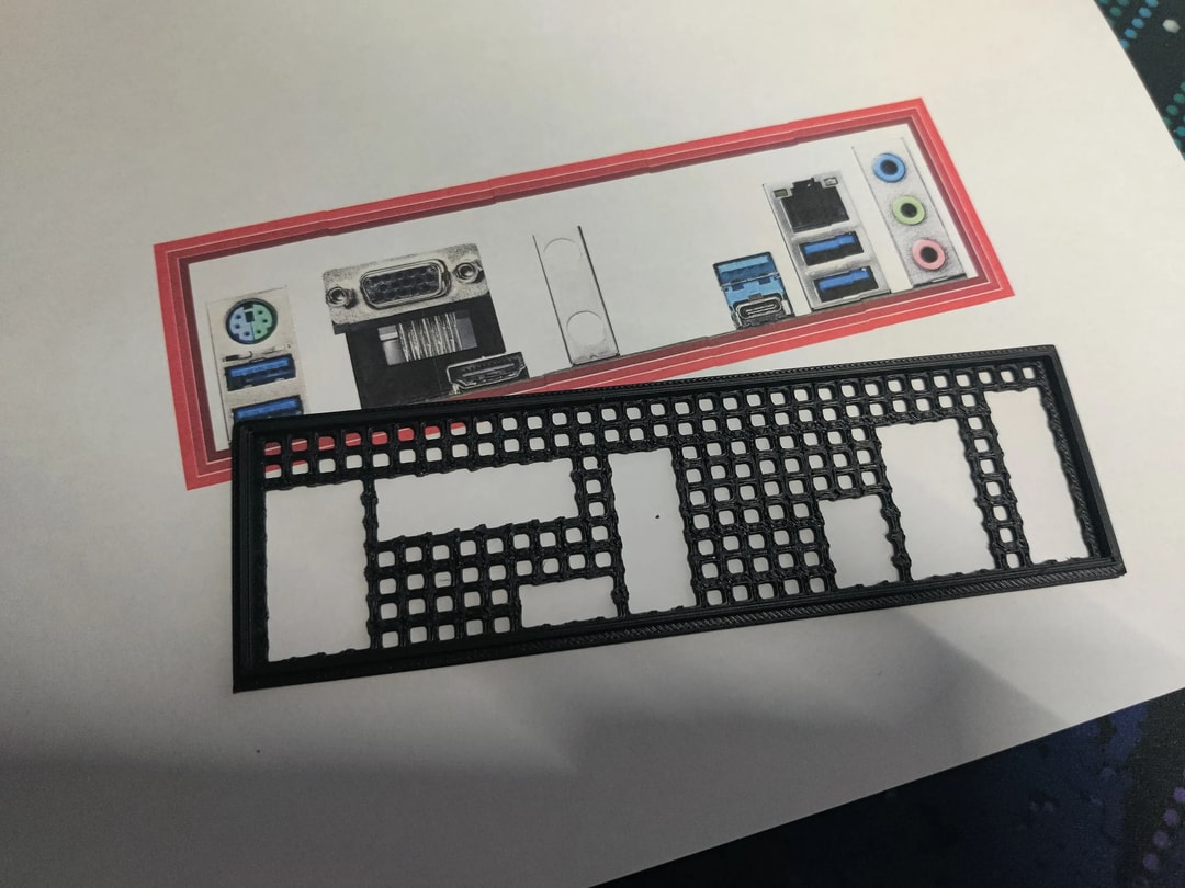ASRock B550 Pro4 I/O Shield [3D Print] | Jawa