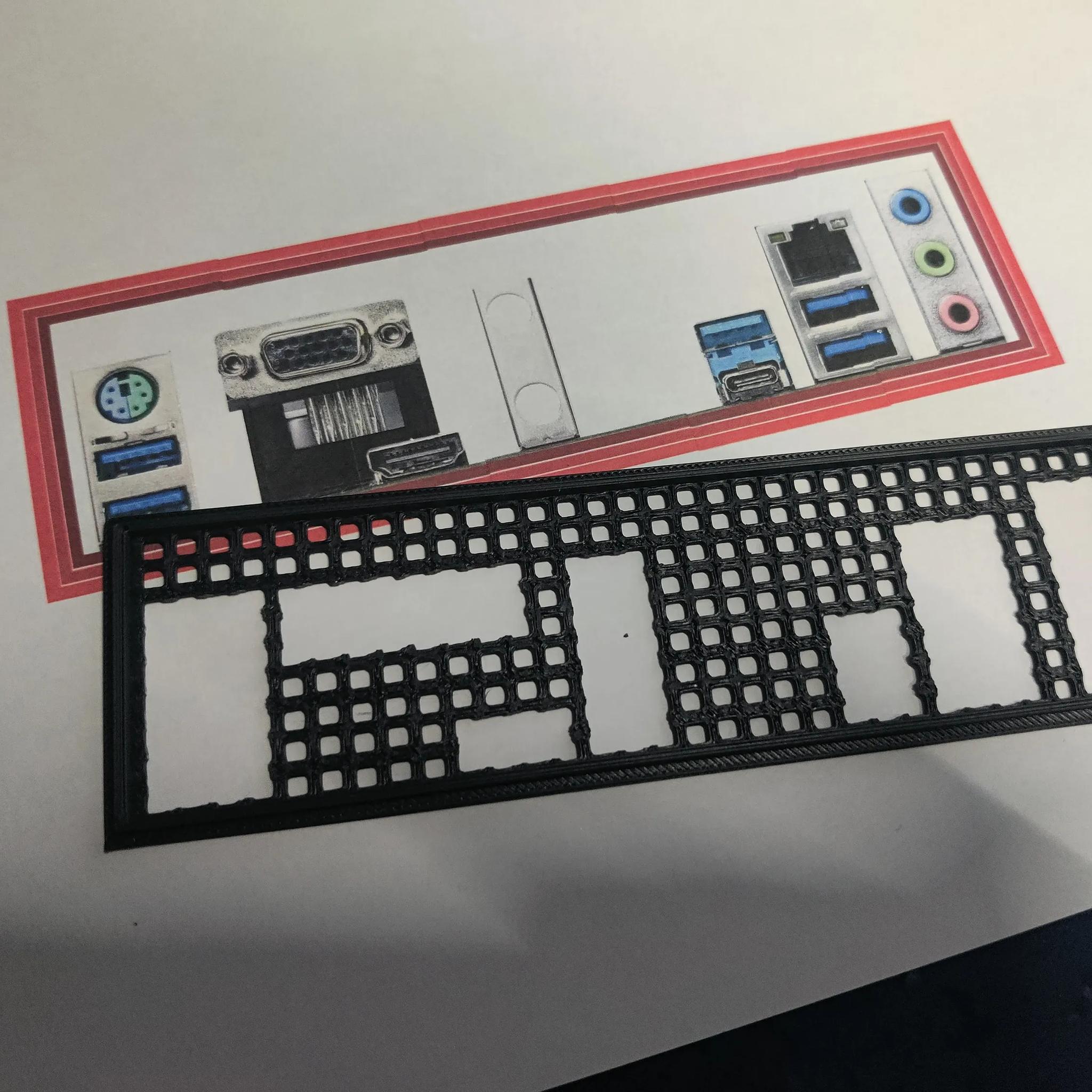 ASRock B550 Pro4 I/O Shield [3D Print]