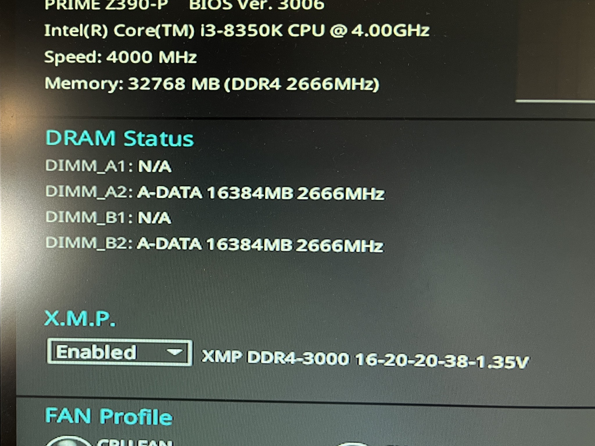 XPG GAMMIX D10 32GB (2x16GB) DDR4 RAM 3000MHz (AX4U32000716G16A-BB10)