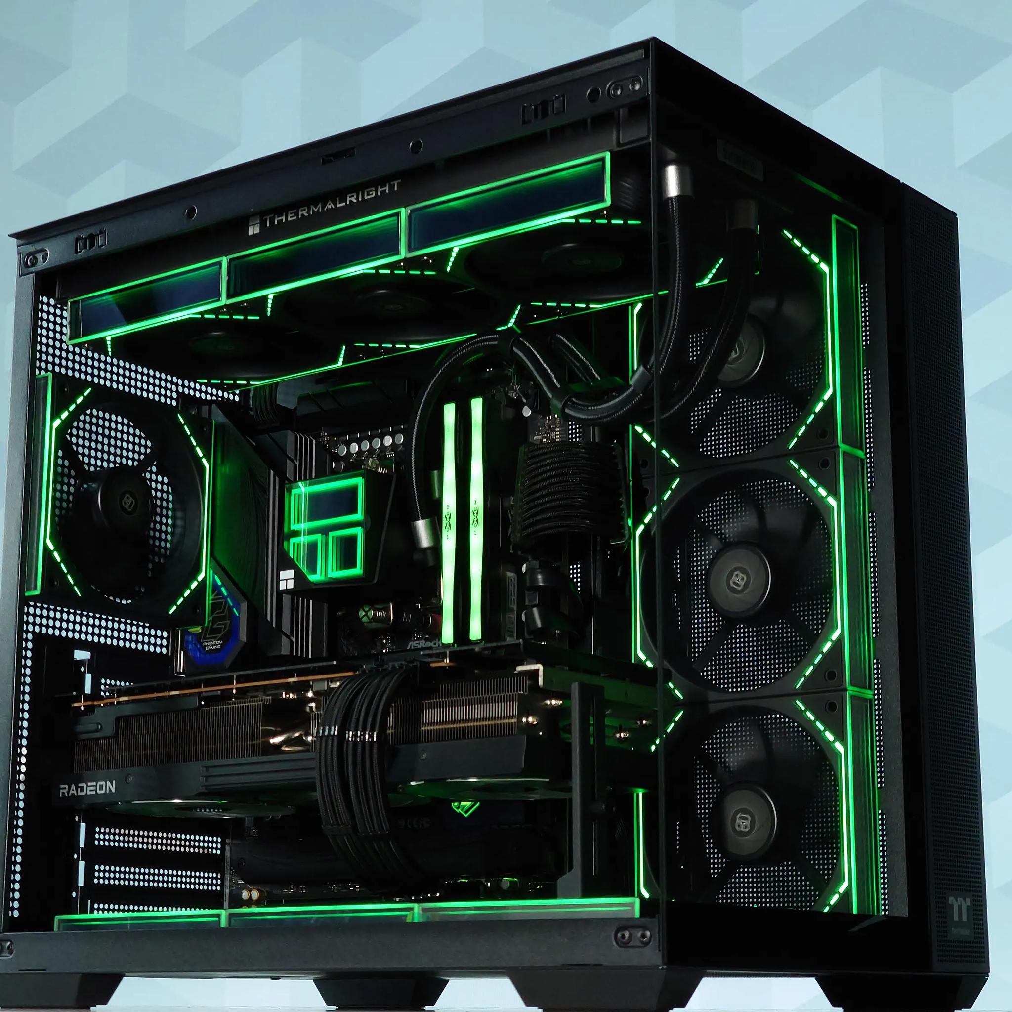 🖤🩵Extreme Gaming PC💎AMD RX 7900 XTX 24GB💎AMD Ryzen 9 7900X3D 12-Core💎32GB DDR5💎2TB SSD