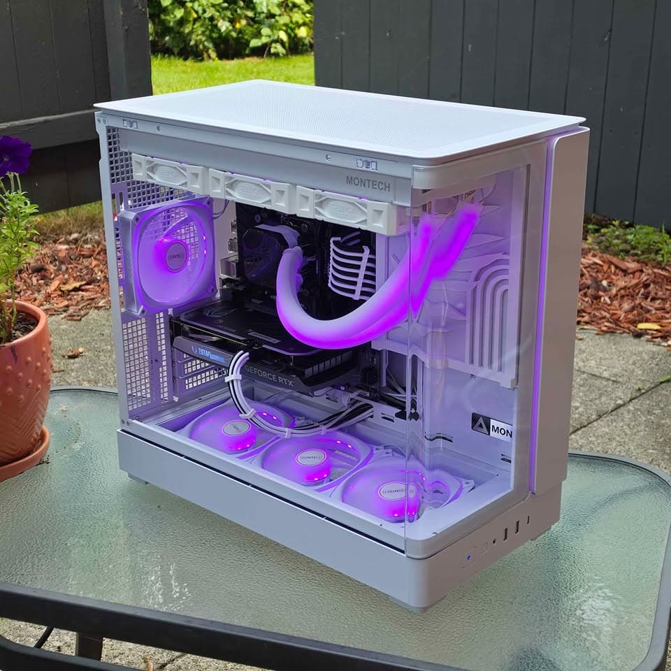 🤍Custom White RGB Gaming PC🤍 • Nvidia 4060, Intel i7, 16GB RAM, SSD • Plug n' Play Ready