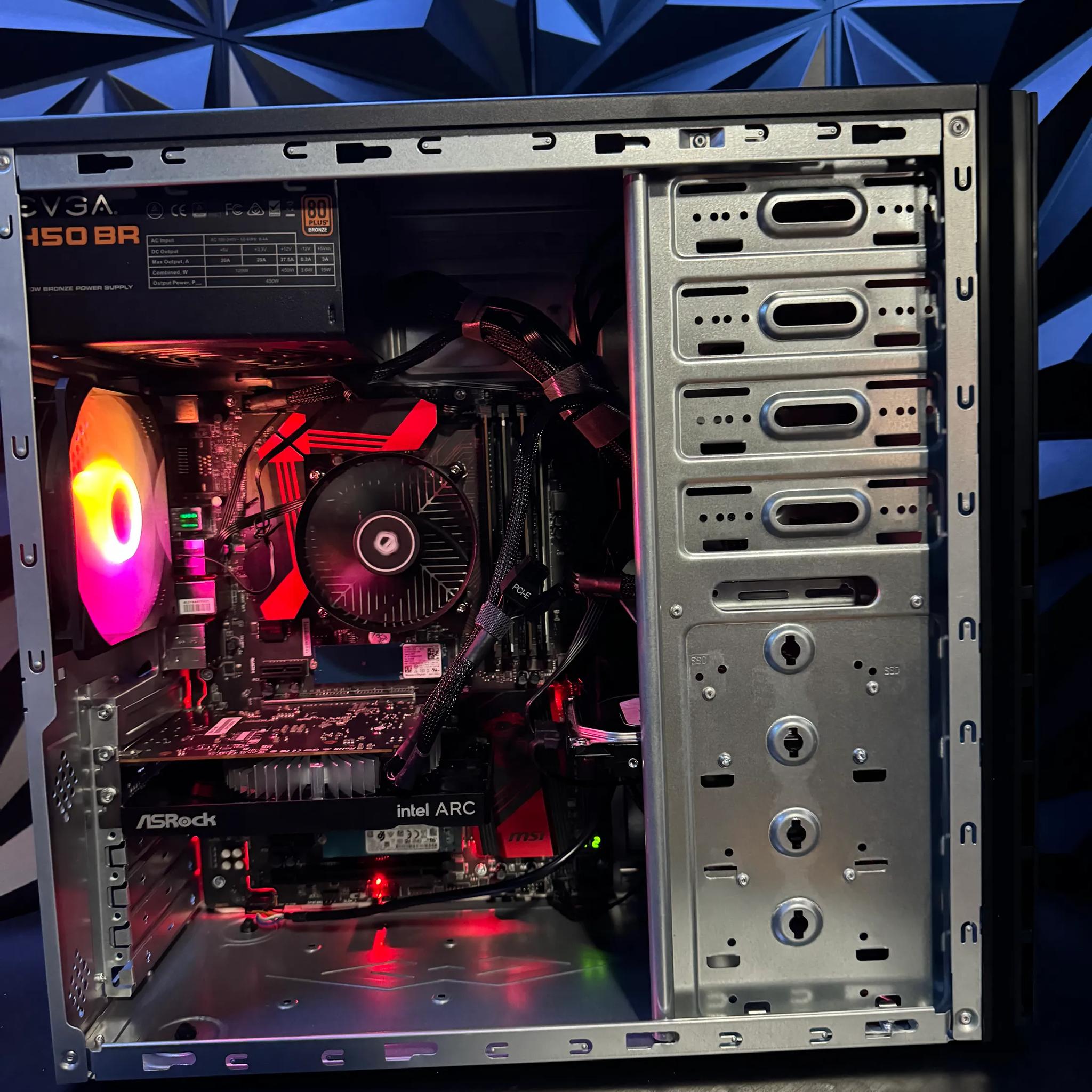 𖥔Black Budget Bomber𖥔 i5 6500|Intel Arc 380 | 16 GB DDR4 𖥔 Tusker Build 6580