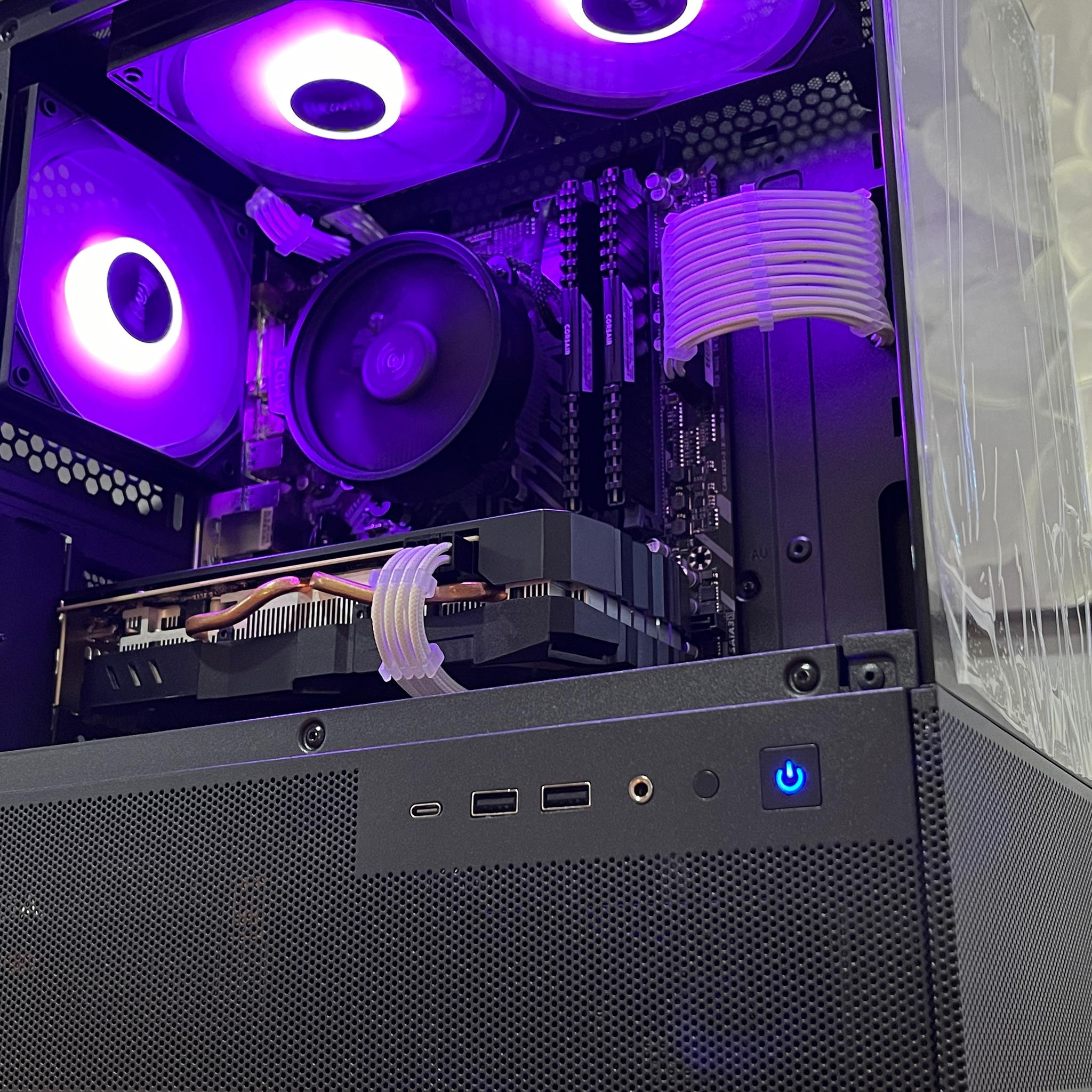 RX 580 8GB, Ryzen 7 2700X, 16GB RAM | Black RGB Gaming Computer/PC