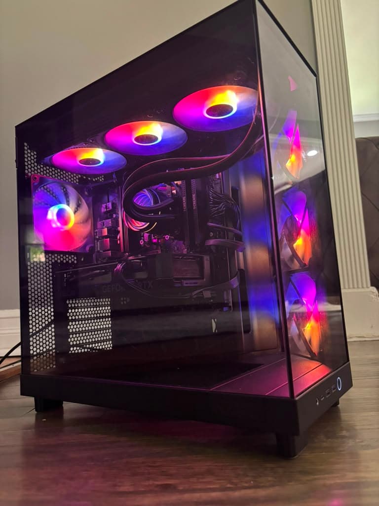 Ryzen 7 9700X | RTX 4060 Ti | 16GB DDR5 | 1TB NVMe | NZXT H6 Flow Gaming PC