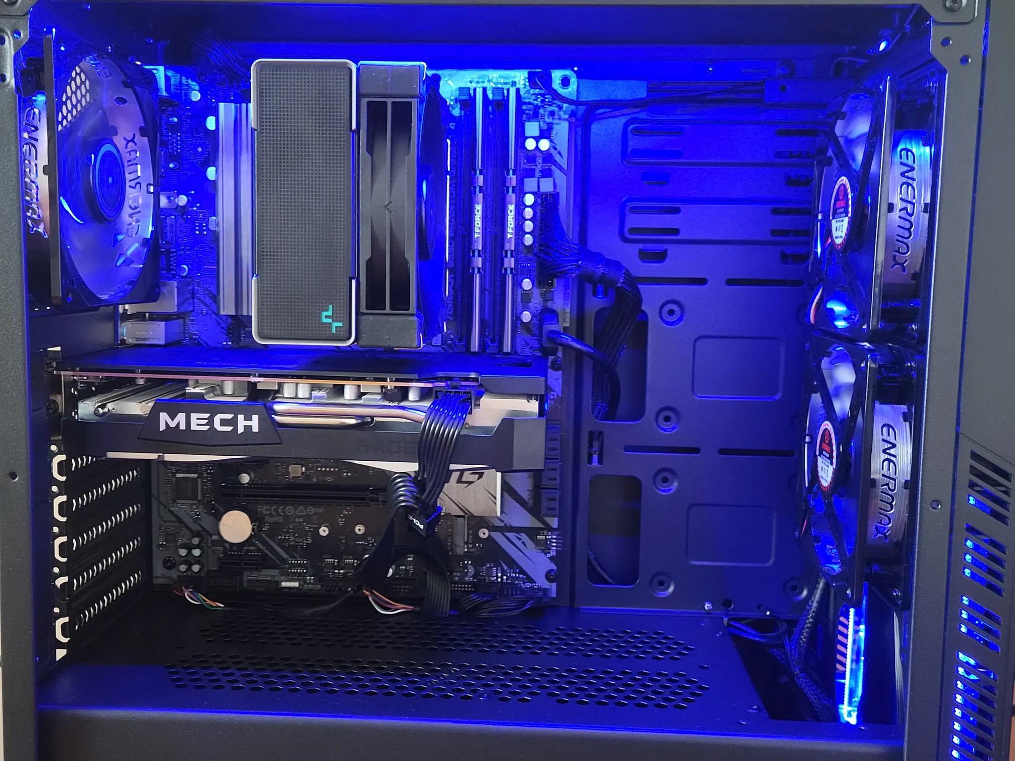 Budget 1080P PC, Ryzen 5 5600x, RX6600XT, 1TB M.2, 16GB 3000mhz RAM, 650W 80+ Gold PSU+ 24" Monitor