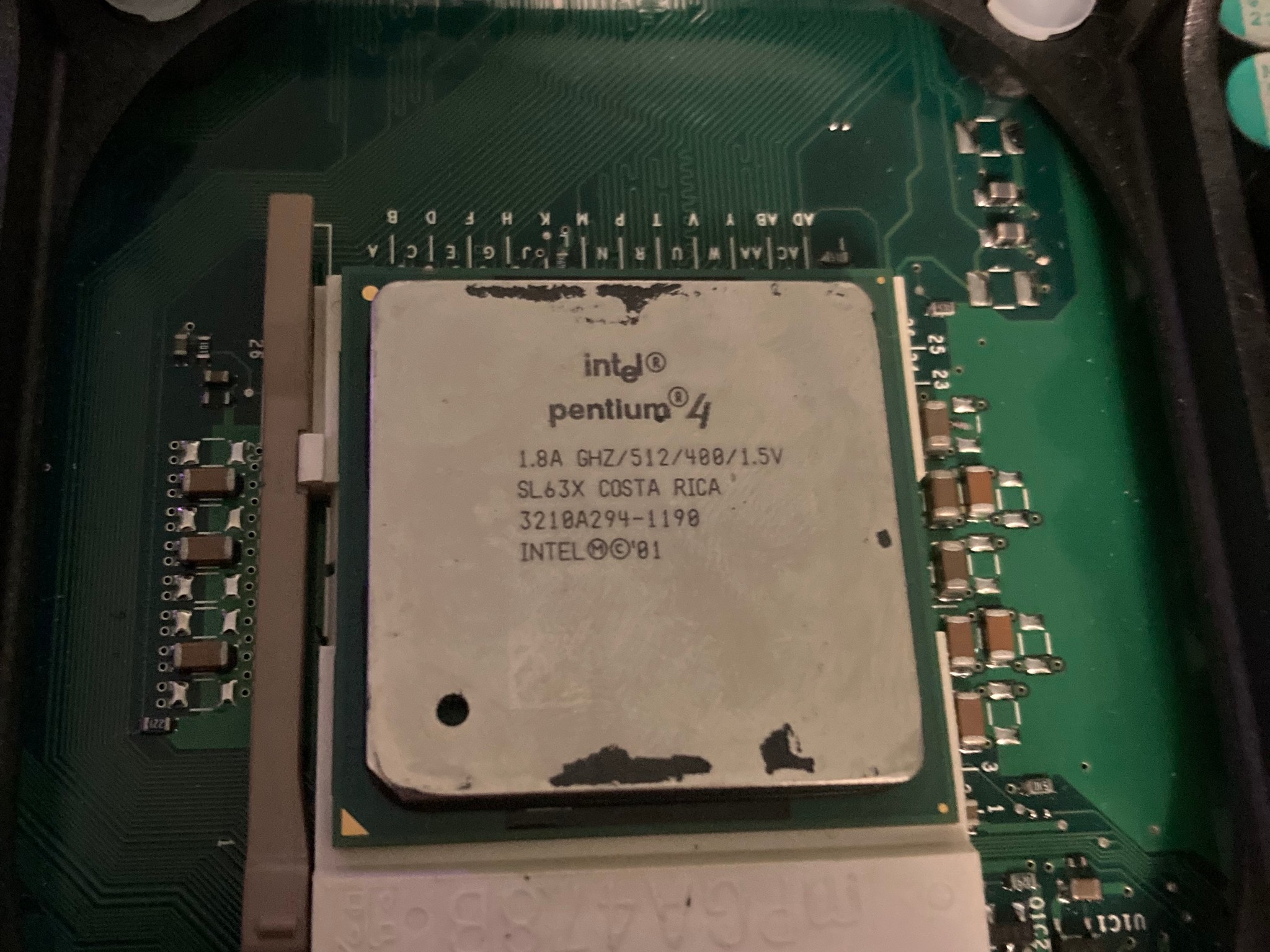 Retro Motherboard- Intel Socket 478 Motherboard + Intel Pentium 4 and Cooler
