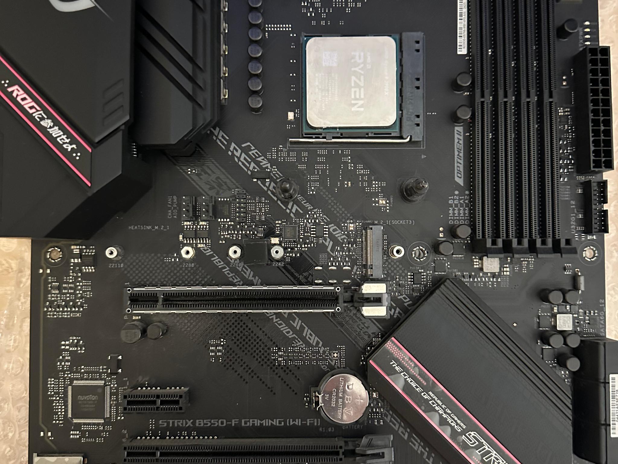 ASUS ROG STRIX B550-F GAMING (Wi-Fi) AM4 ATX Motherboard – Tested & Working