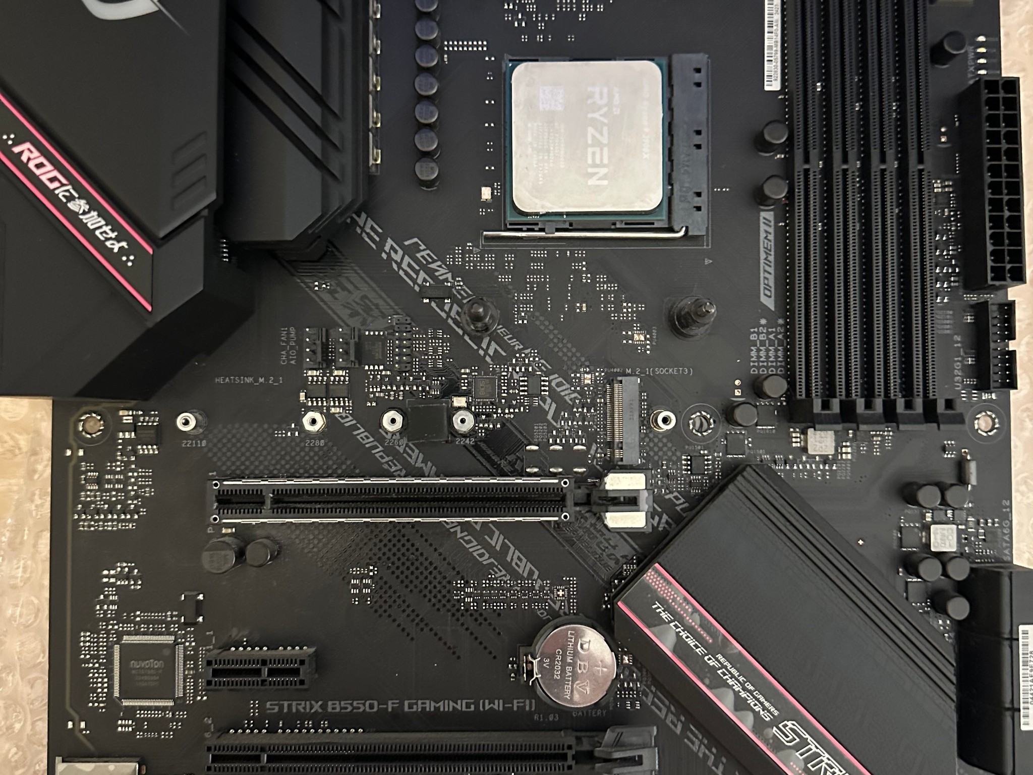 ASUS ROG STRIX B550-F GAMING (Wi-Fi) AM4 ATX Motherboard – Tested & Working