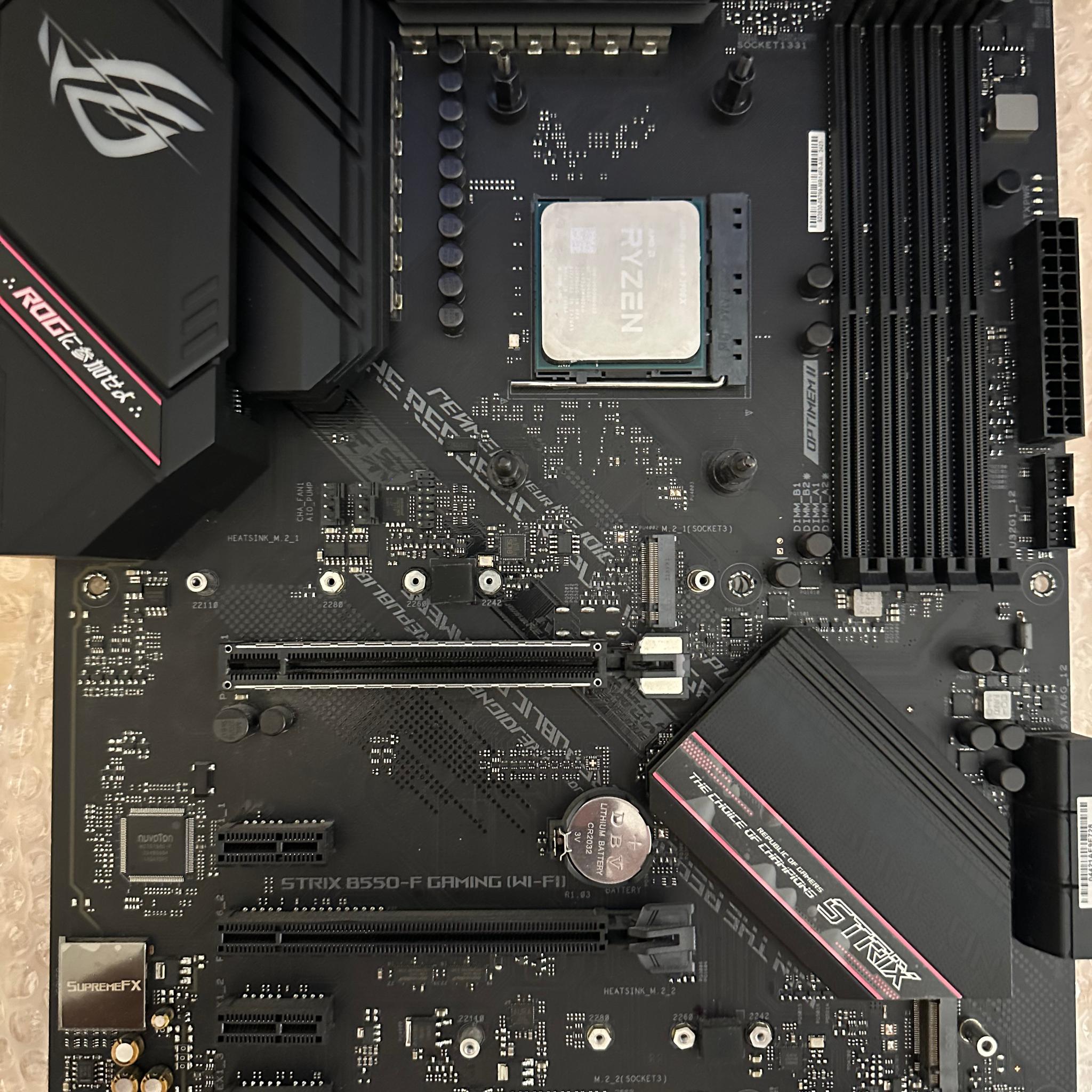 ASUS ROG STRIX B550-F GAMING (Wi-Fi) AM4 ATX Motherboard – Tested & Working