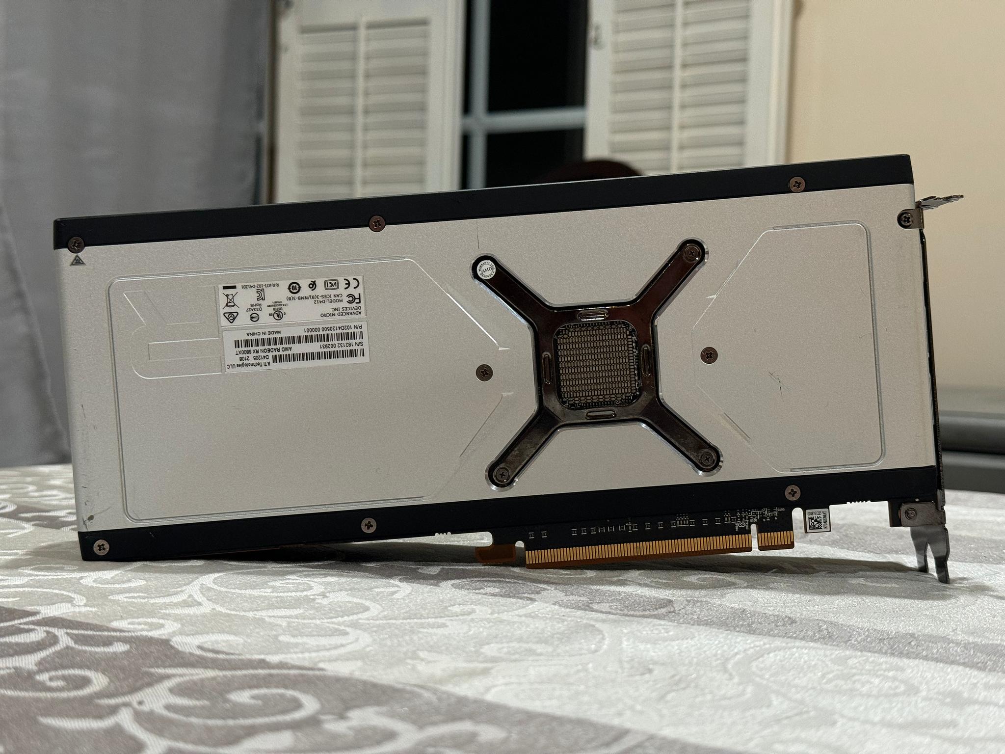 FOR PARTS/AS IS AMD RX 6800XT 16GB AMD Reference Model