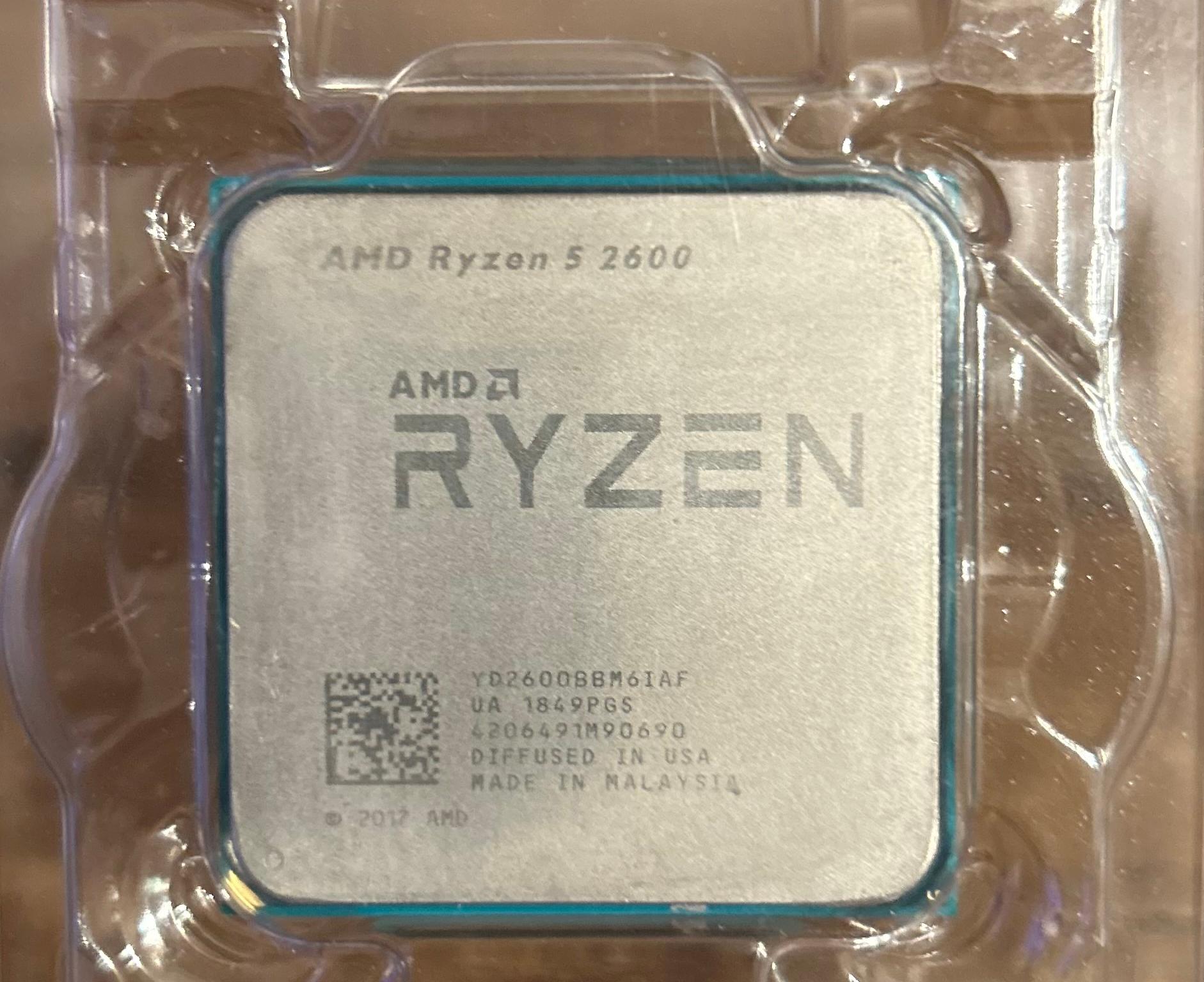 Ryzen 2600 CPU / Stock Cooler