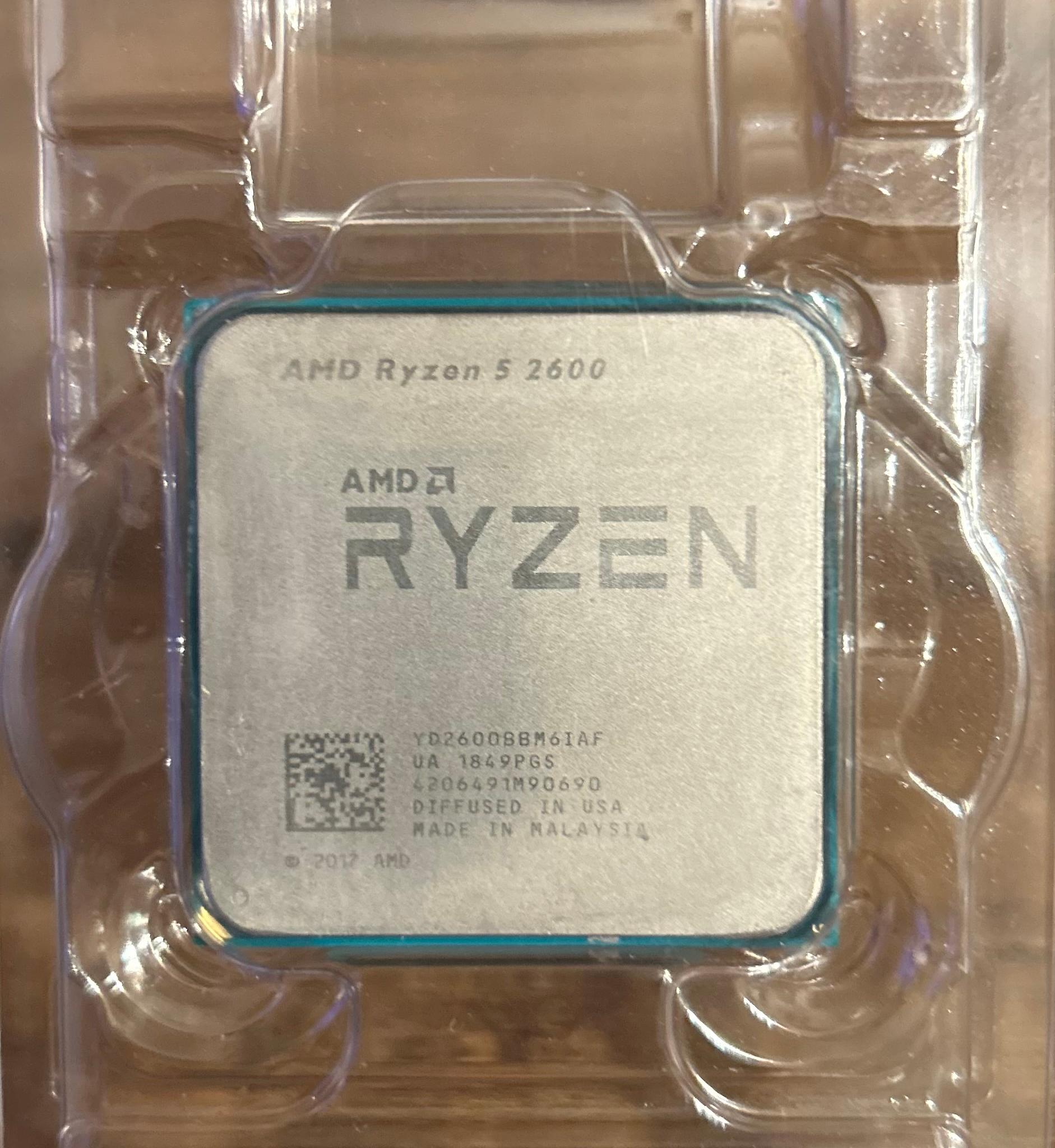 Ryzen 2600 CPU / Stock Cooler