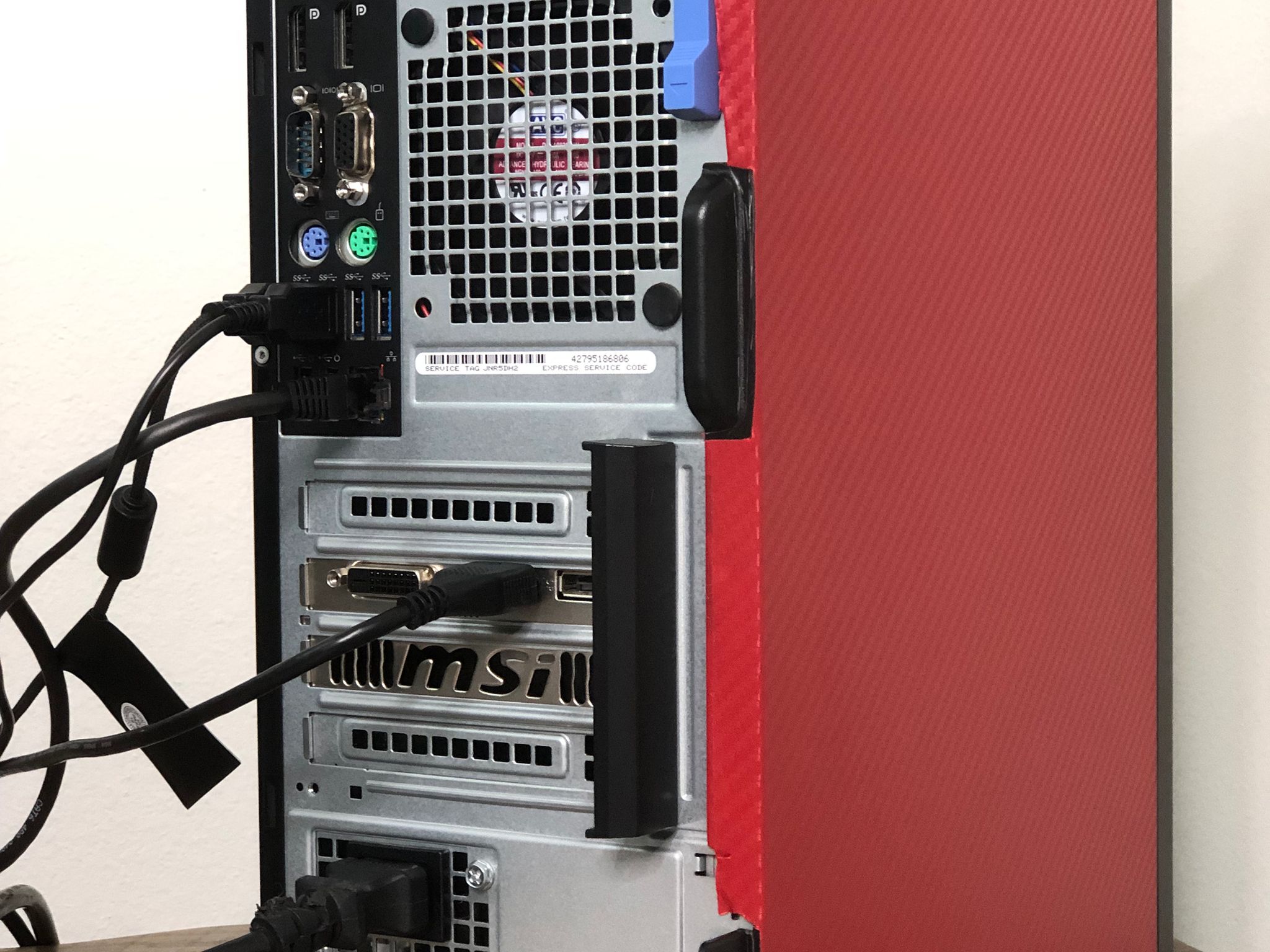 Budget Gaming PC GTX 1050 TI I5 6500 128GB SSD 500GB HDD 16GB Ram - Carbon Red