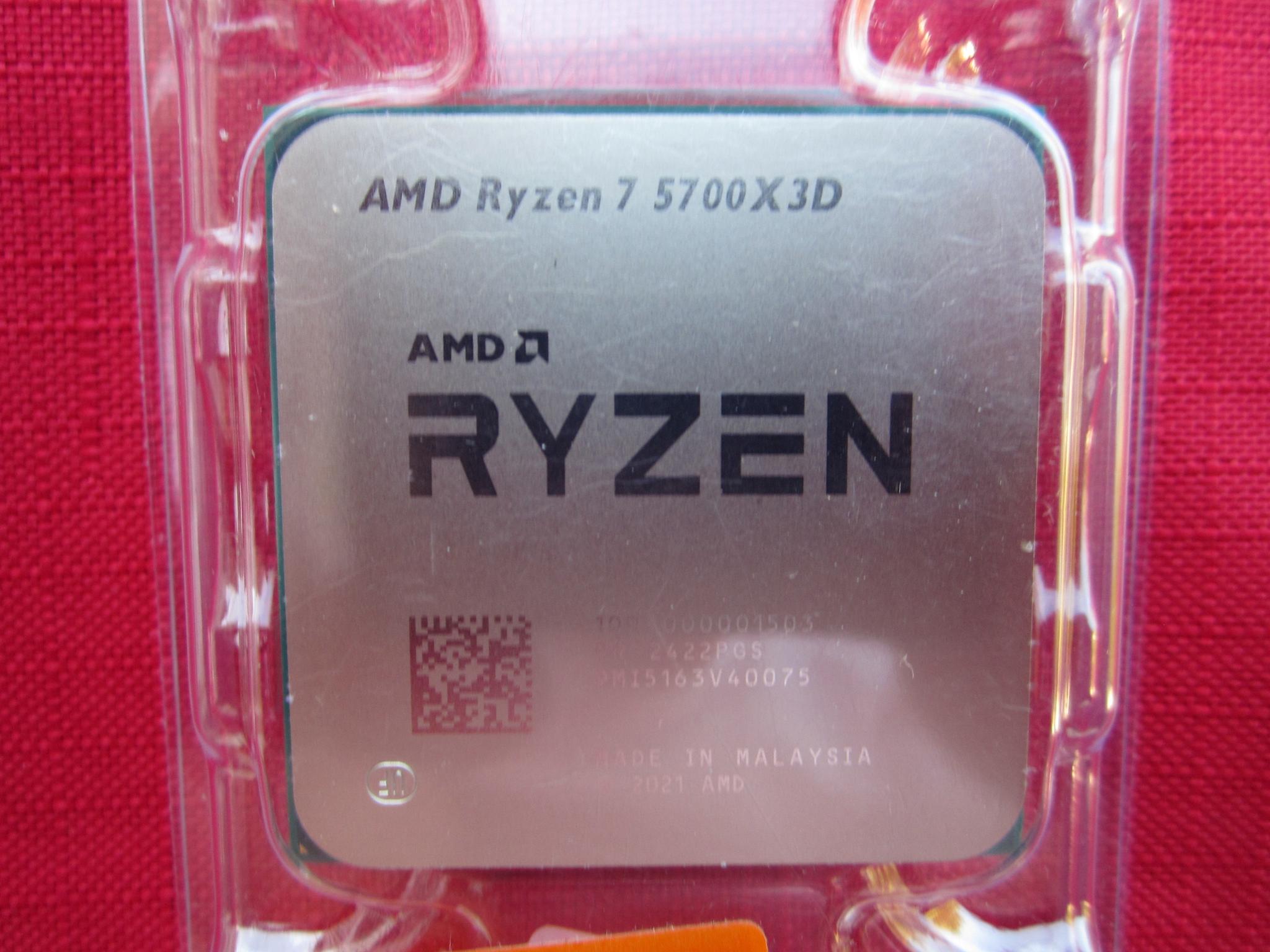 NEW! AMD Ryzen 7 5700X3D AM4 High Performance Gaming CPU