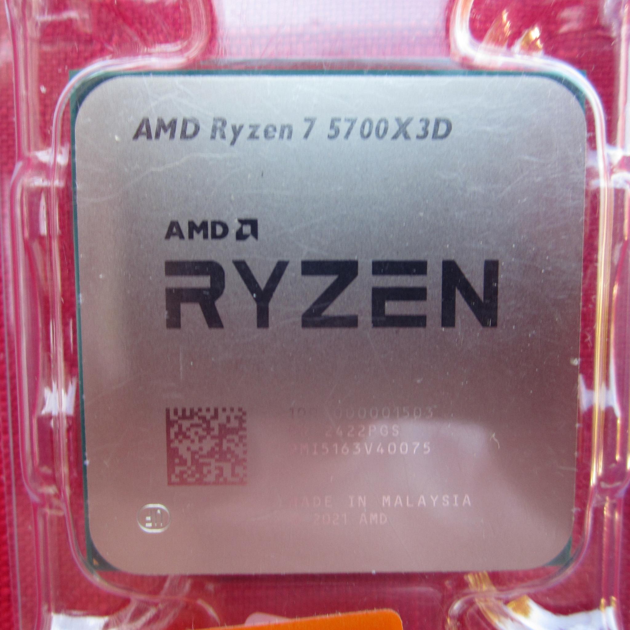 NEW! AMD Ryzen 7 5700X3D AM4 High Performance Gaming CPU