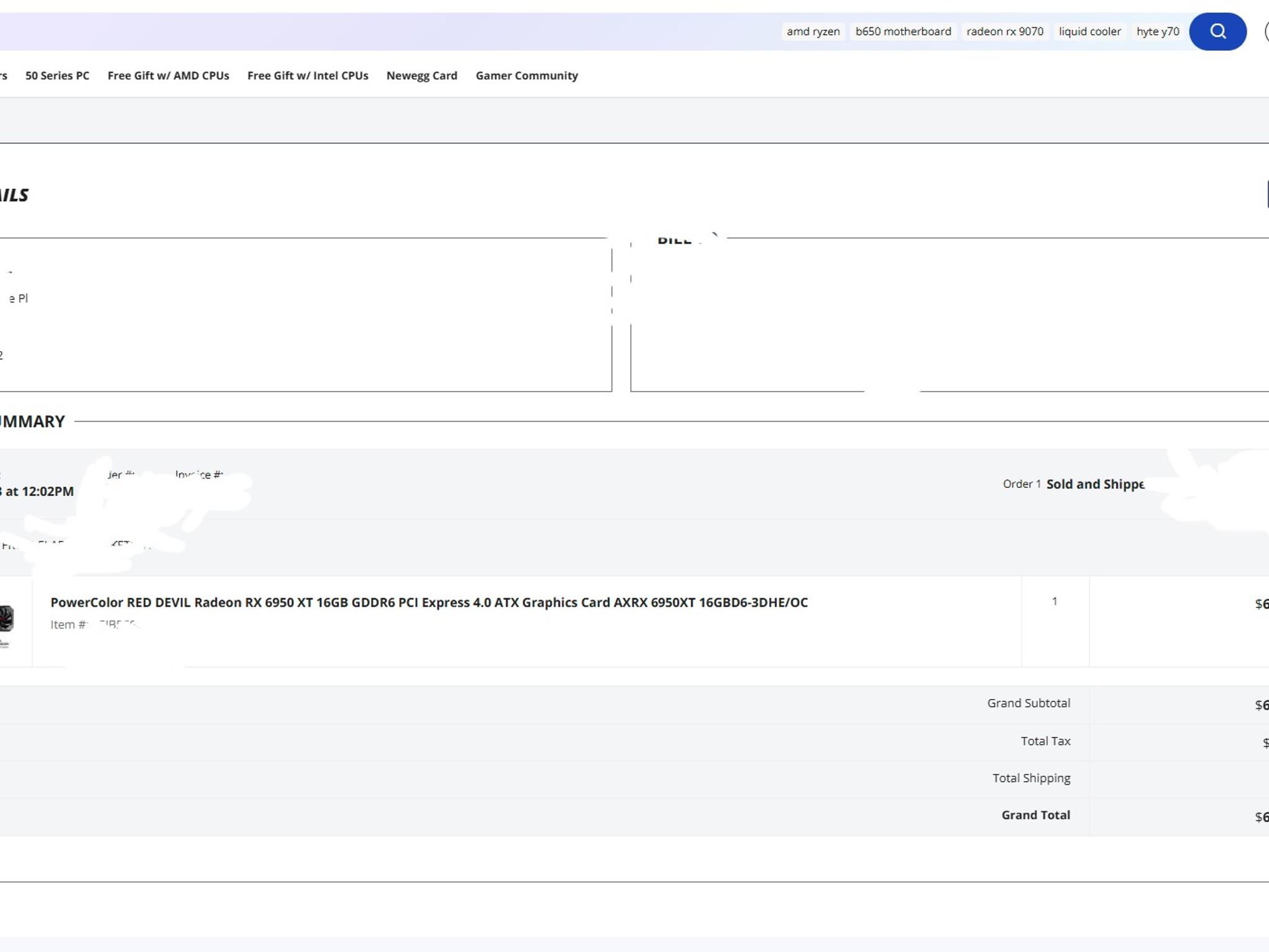 6950XT Power Color Red Devil AMD Radeon