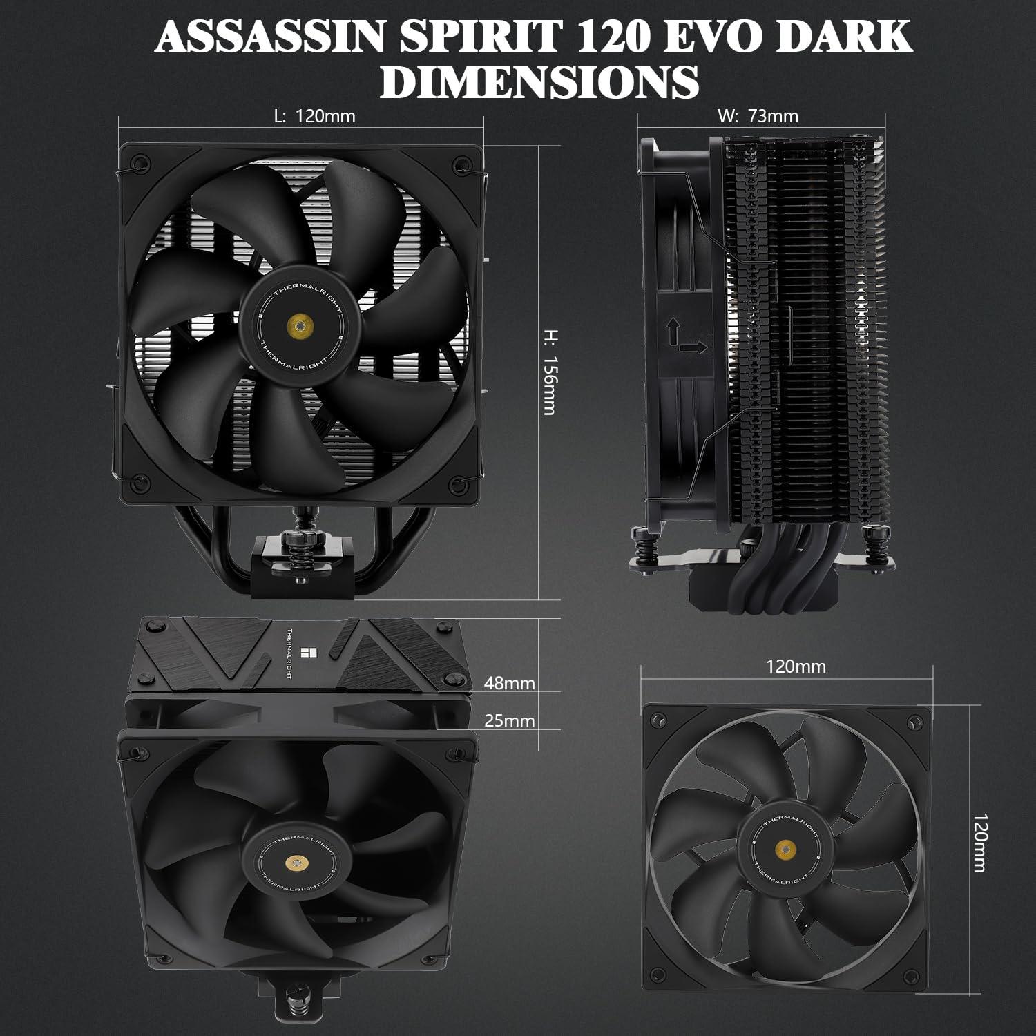 CPU Air Cooler Thermalright Assassin 120 Black