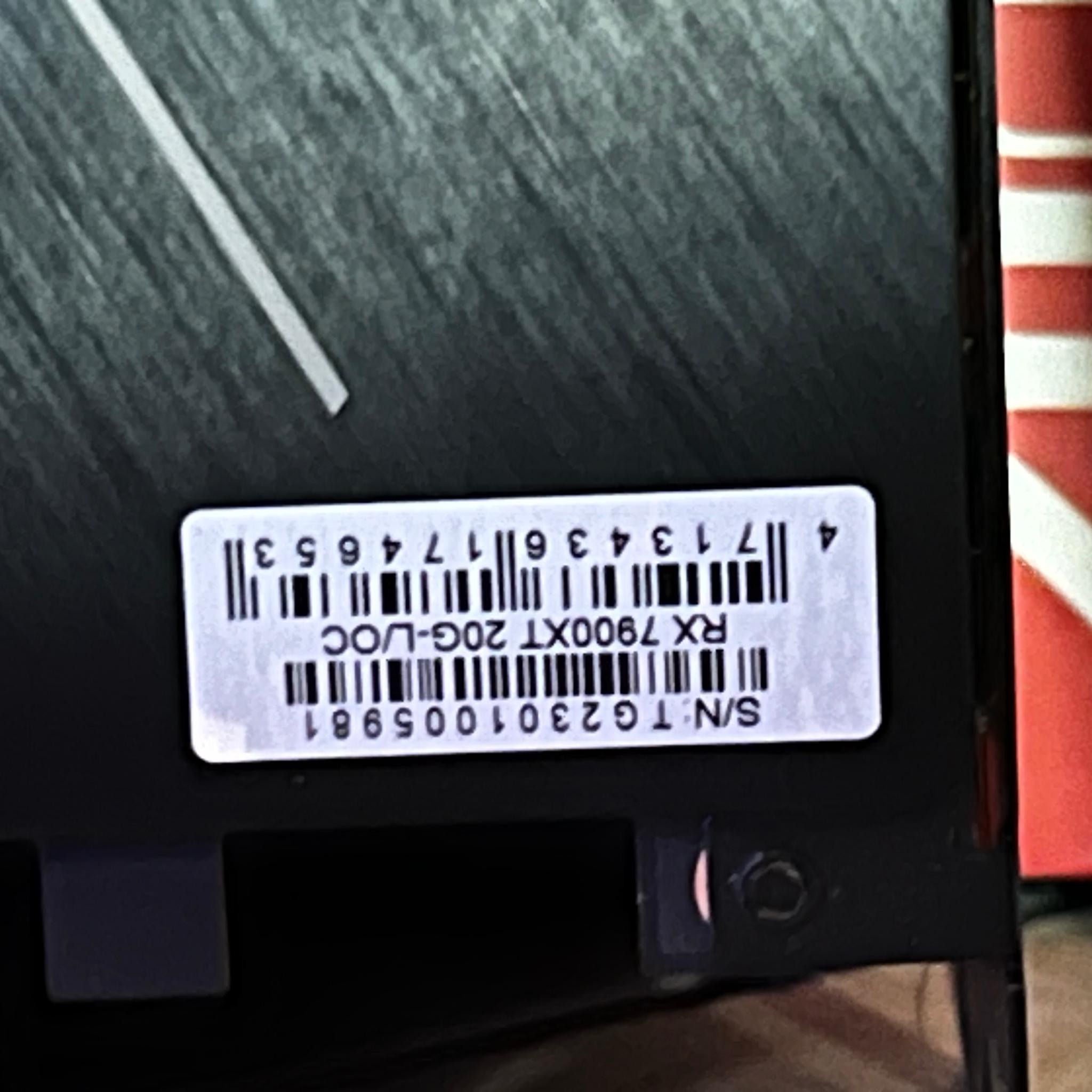 power color hellhound 7900xt 20g of ddr6 abel to play games at 4k comes with original box