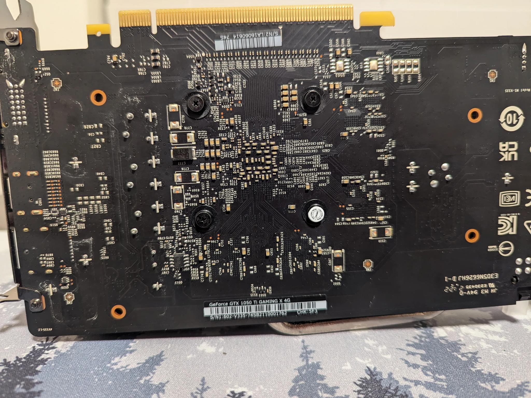 Nvidia GTX 1050 ti - 4GB DDR5, MSI, Dual-Fan Model