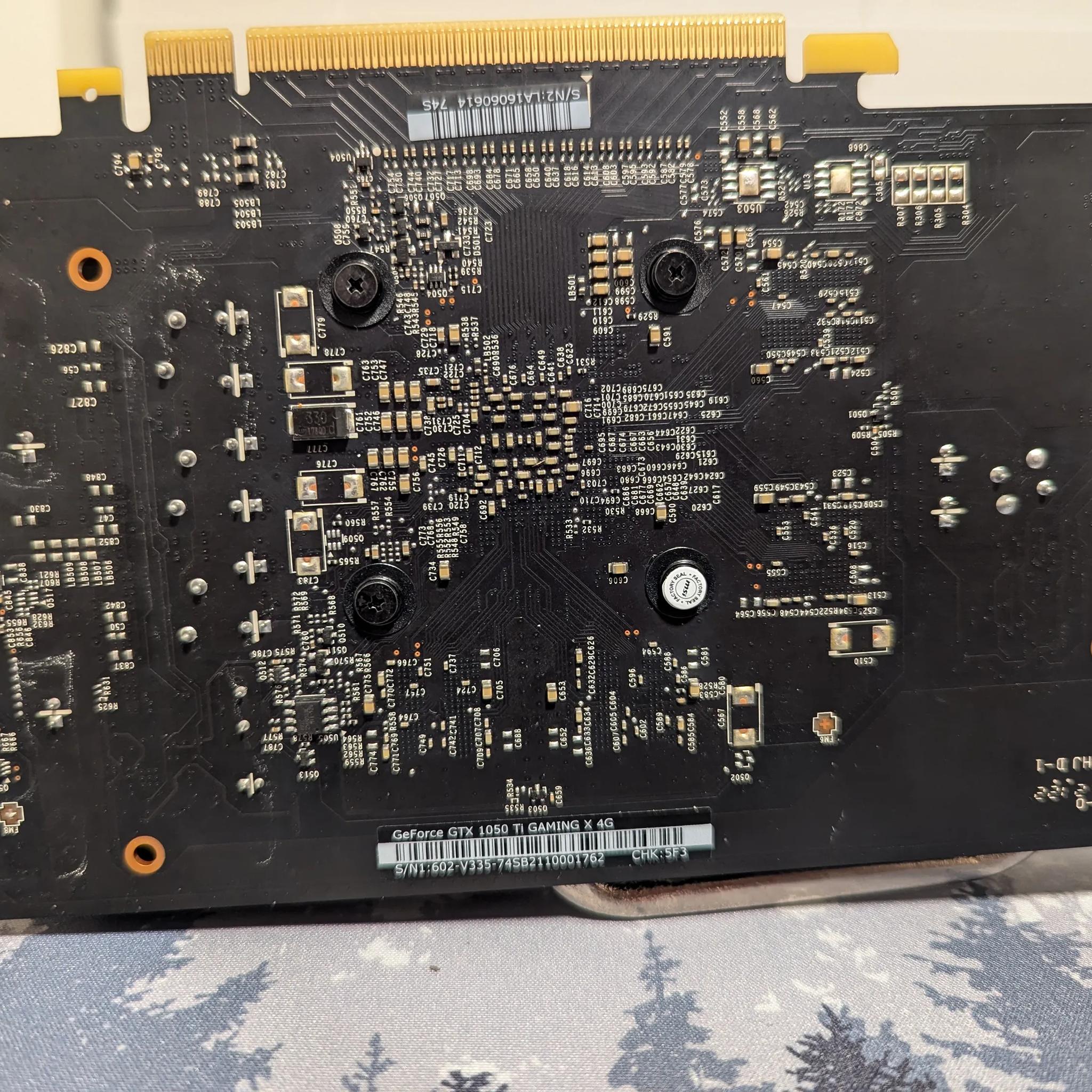 Nvidia GTX 1050 ti - 4GB DDR5, MSI, Dual-Fan Model