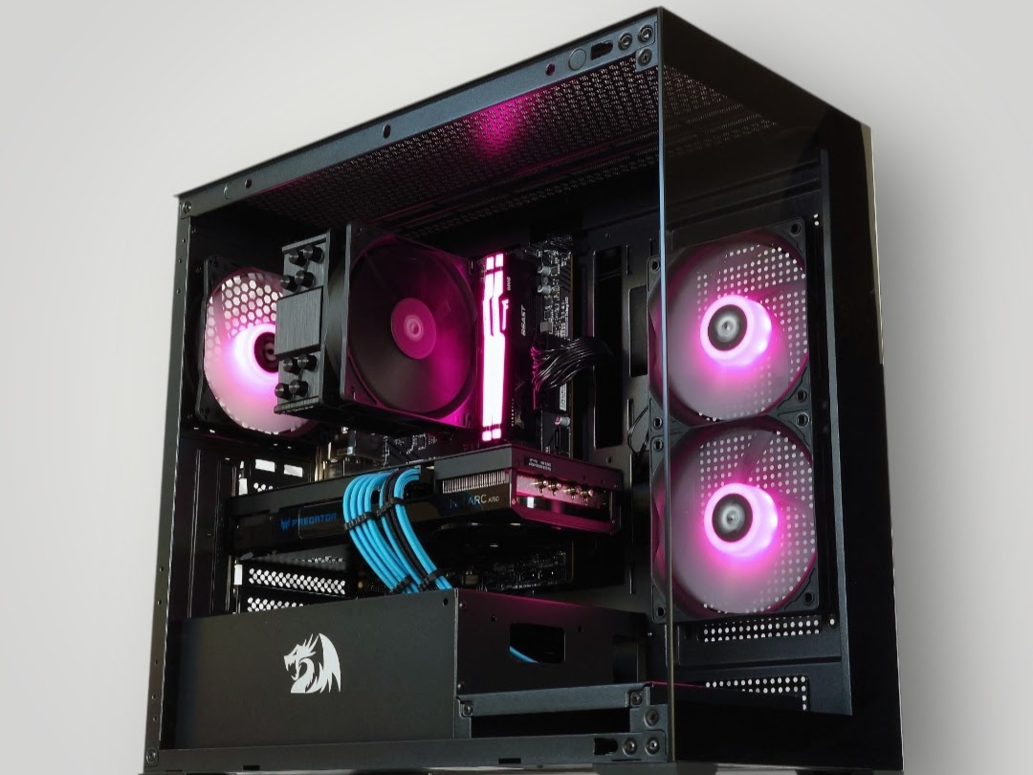 🖤🩵  Predator BiFrost Intel Arc A750 Gaming PC◼️ AMD Ryzen 5 3600 6 core◼️ 16GB DDR4◼️ 1TB NVME SSD