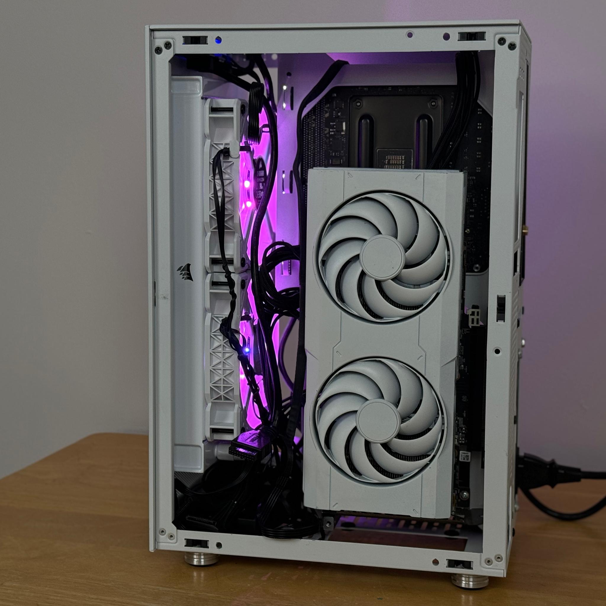 SUMMER SALE! RGB Watercooled ITX SFF Ryzen 5600X RX 6600 XT White and Black Gaming/Streaming Pc