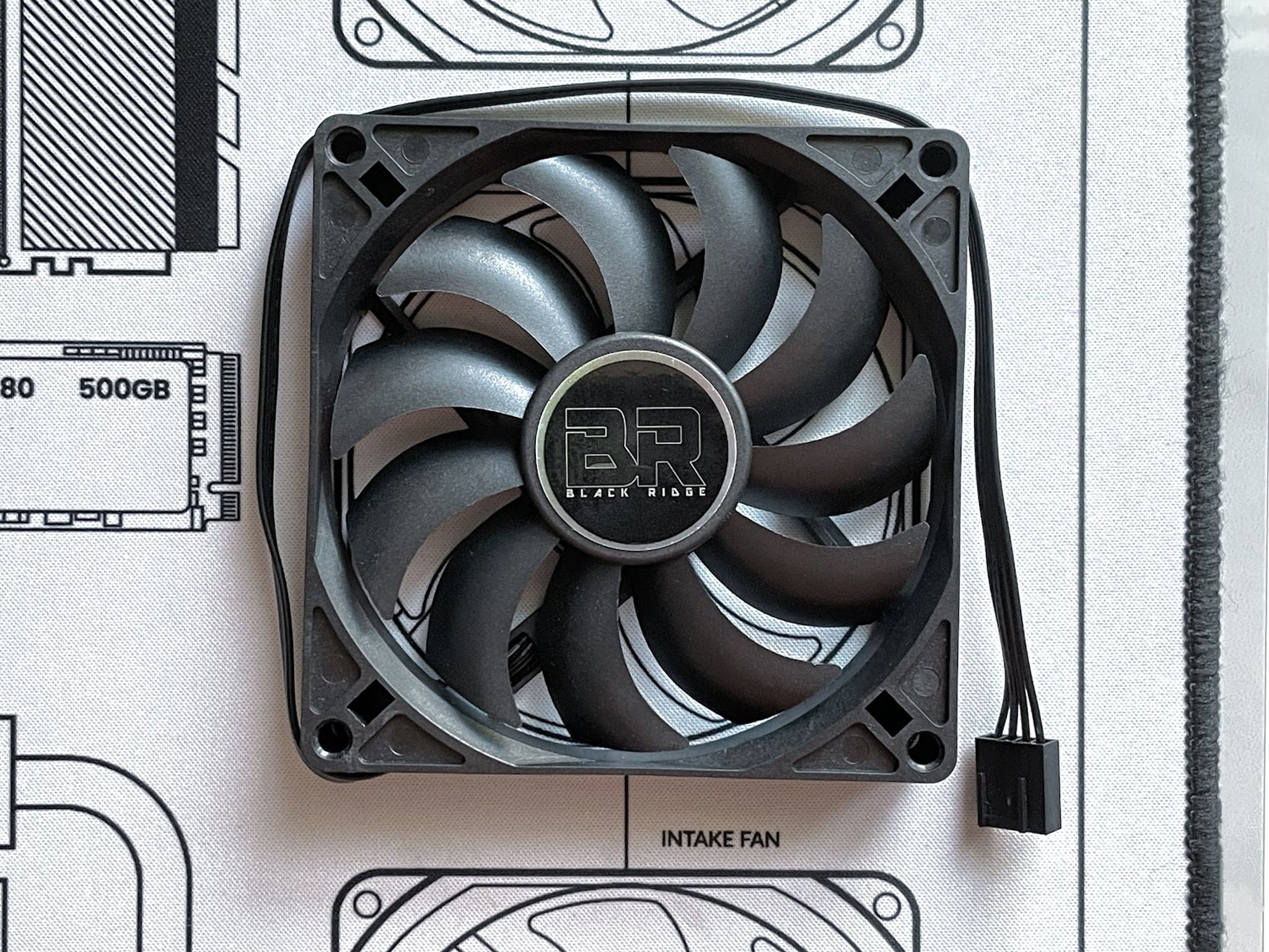 Alpenföhn Black Ridge 92mm Slim Stock PWM Fan - Black