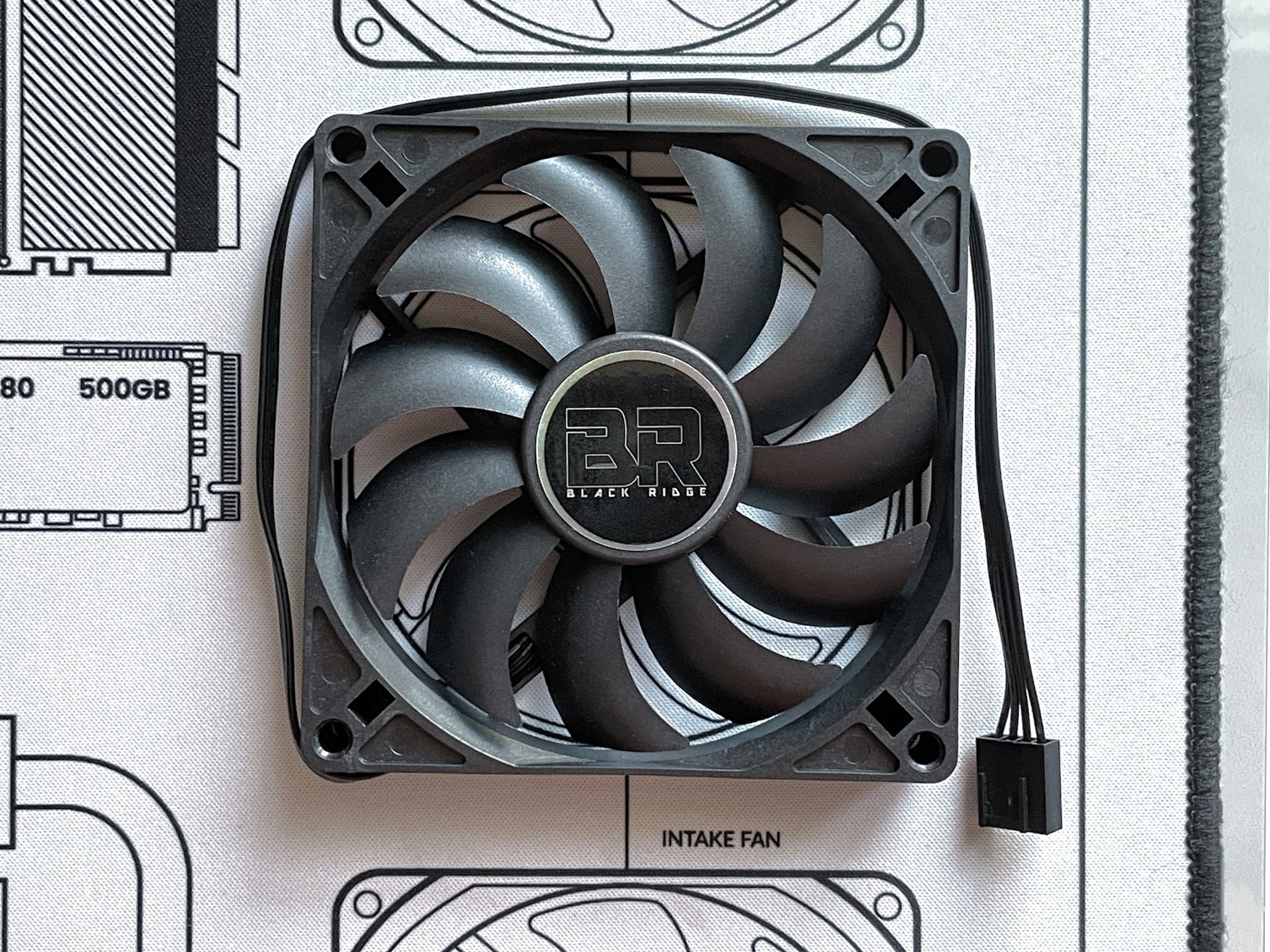 Alpenföhn Black Ridge 92mm Slim Stock PWM Fan - Black